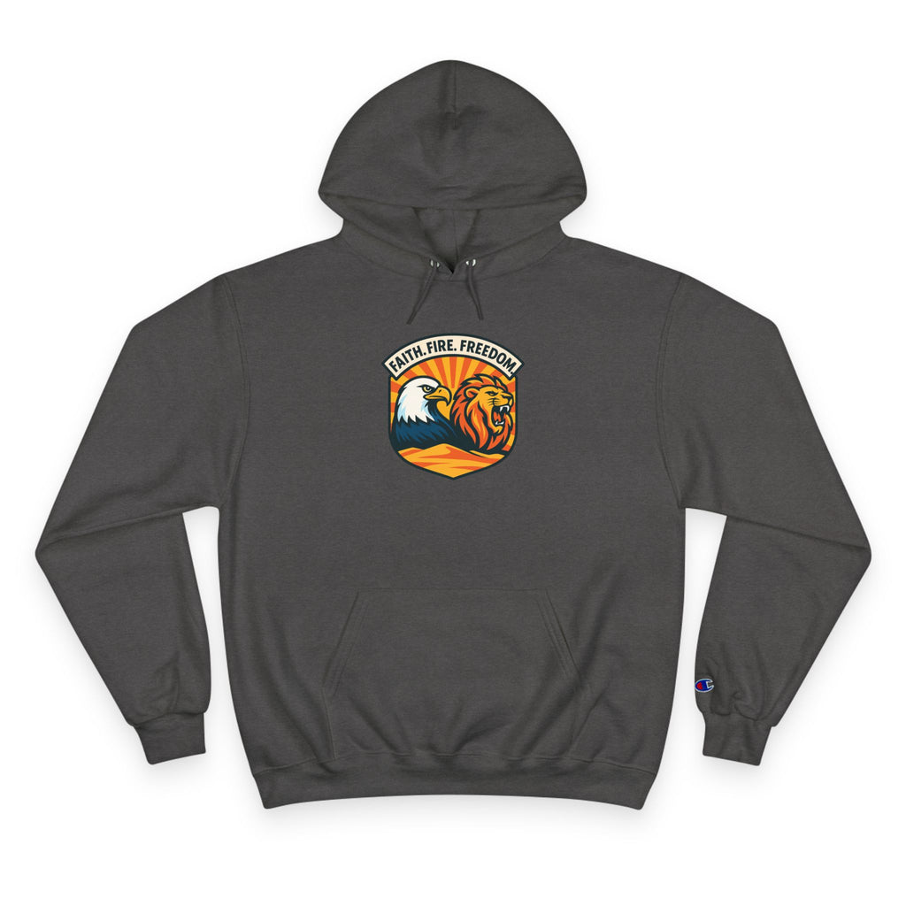 Lions Eagles Rise Champion Hoodie - American Zionist
