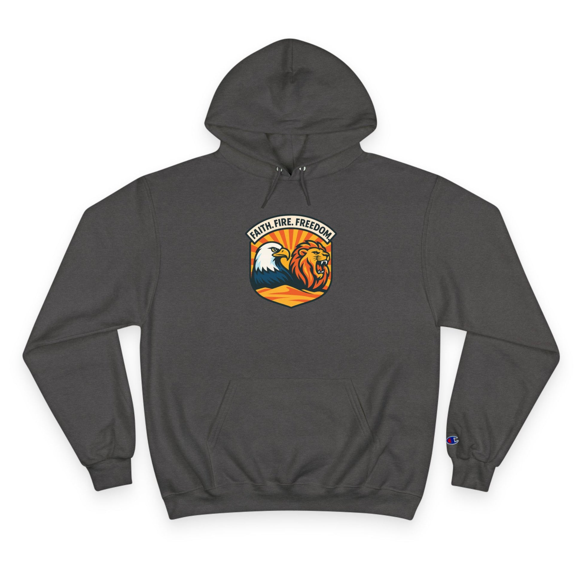 Lions Eagles Rise Champion Hoodie - American Zionist