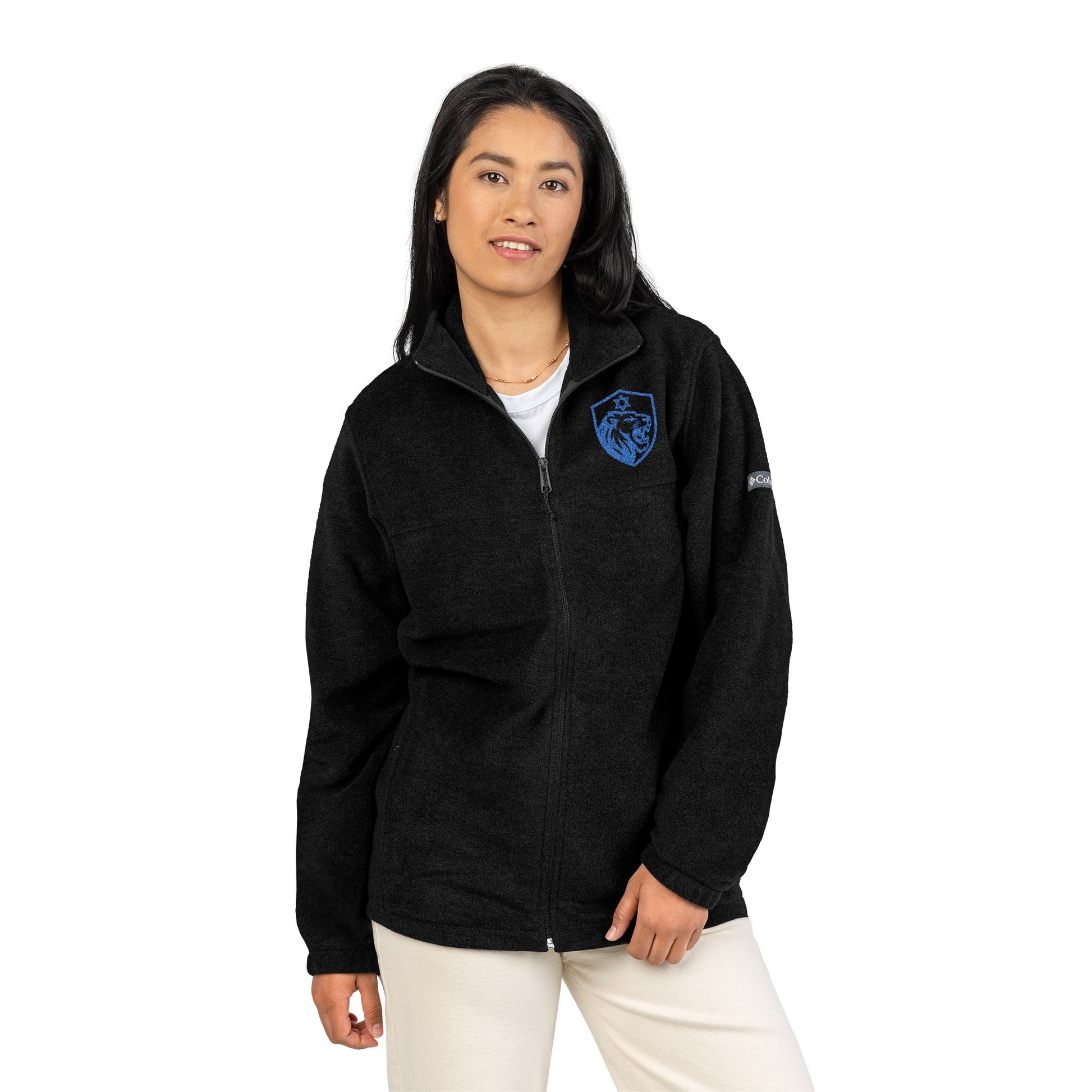 Lion Shield Of Israel Unisex Columbia Fleece Jacket - American Zionist