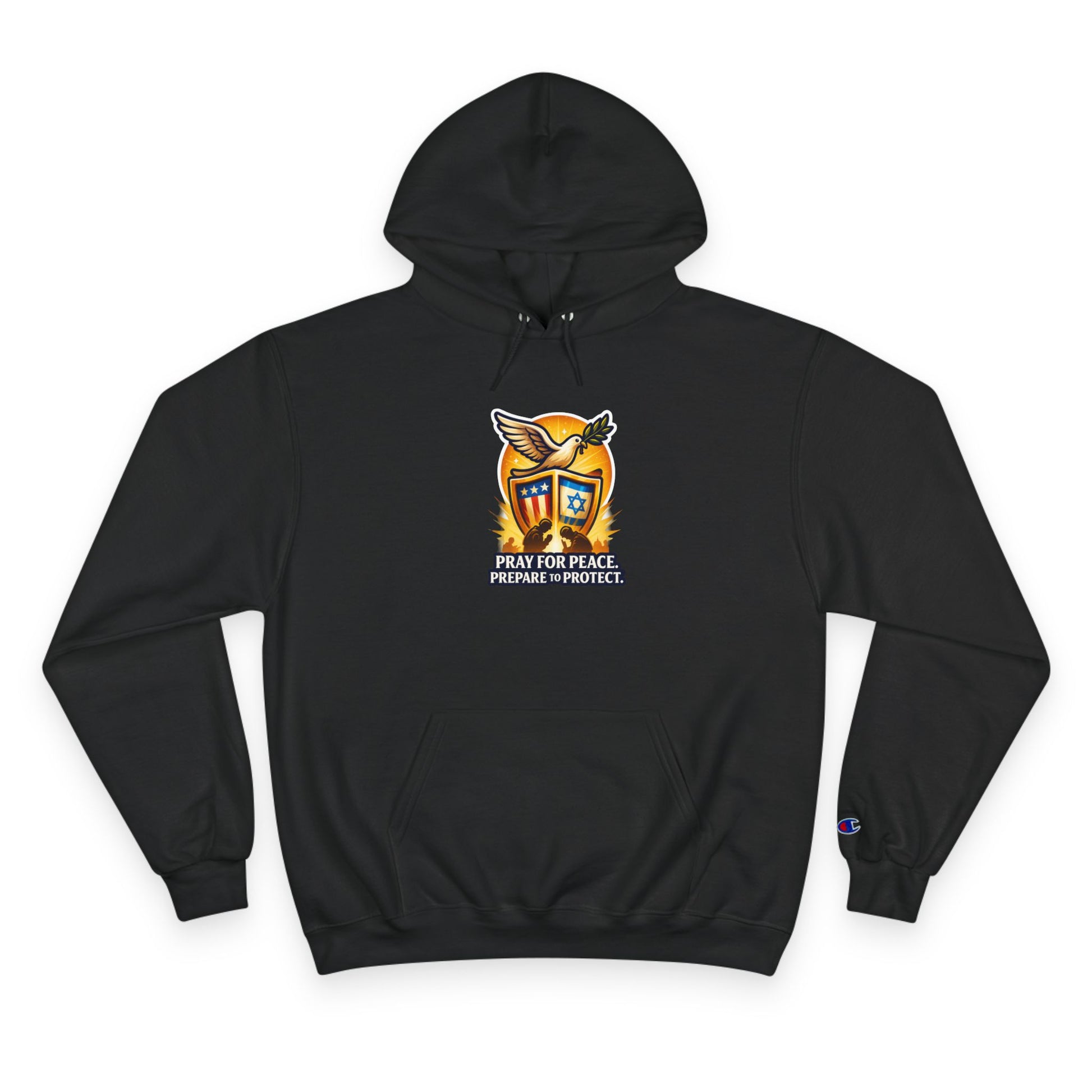 Pray For Peace Champion Hoodie - American Zionist