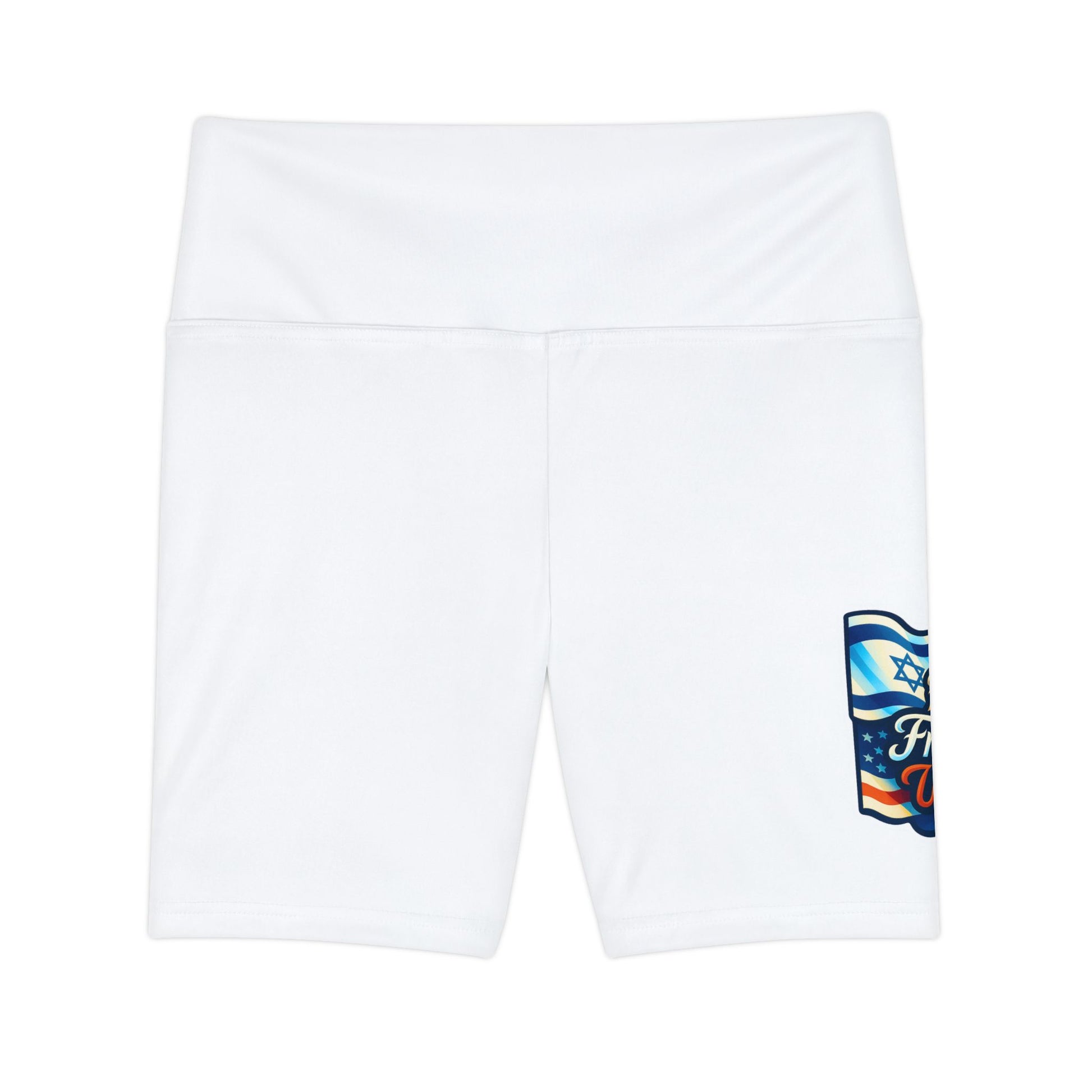 Faith Freedom United Women's Workout Shorts (AOP) - American Zionist
