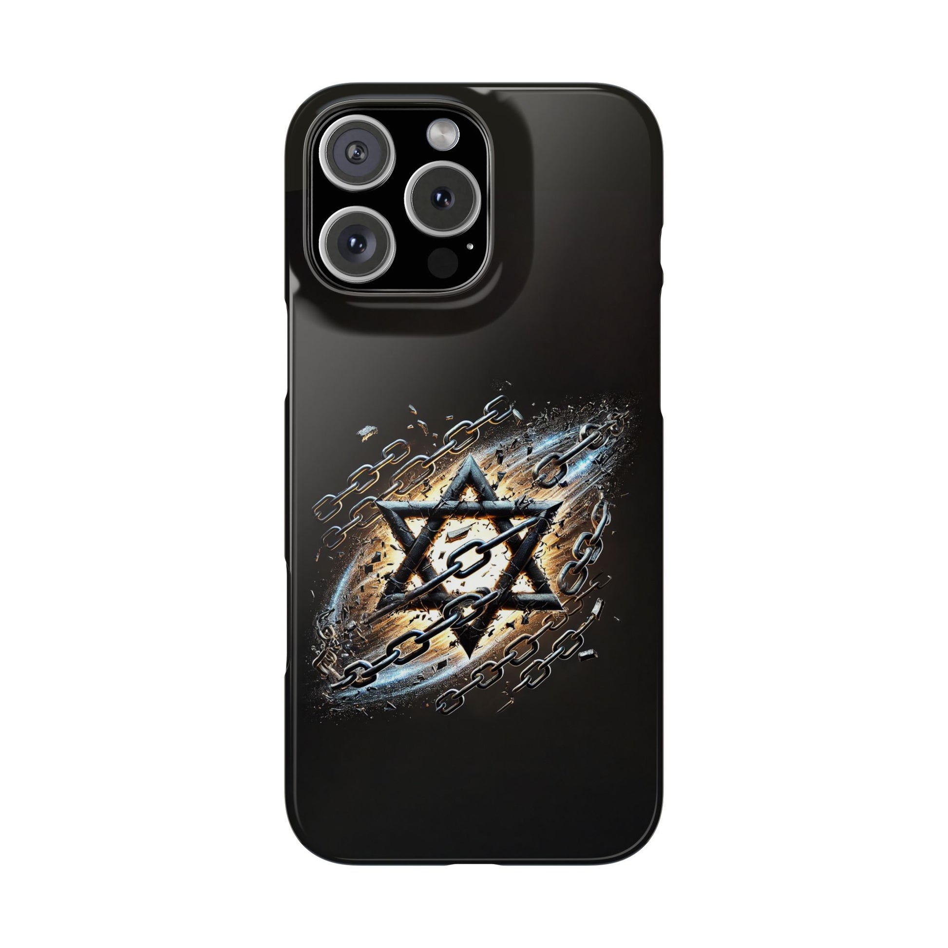 Galaxy Star of David Slim Phone Cases - American Zionist