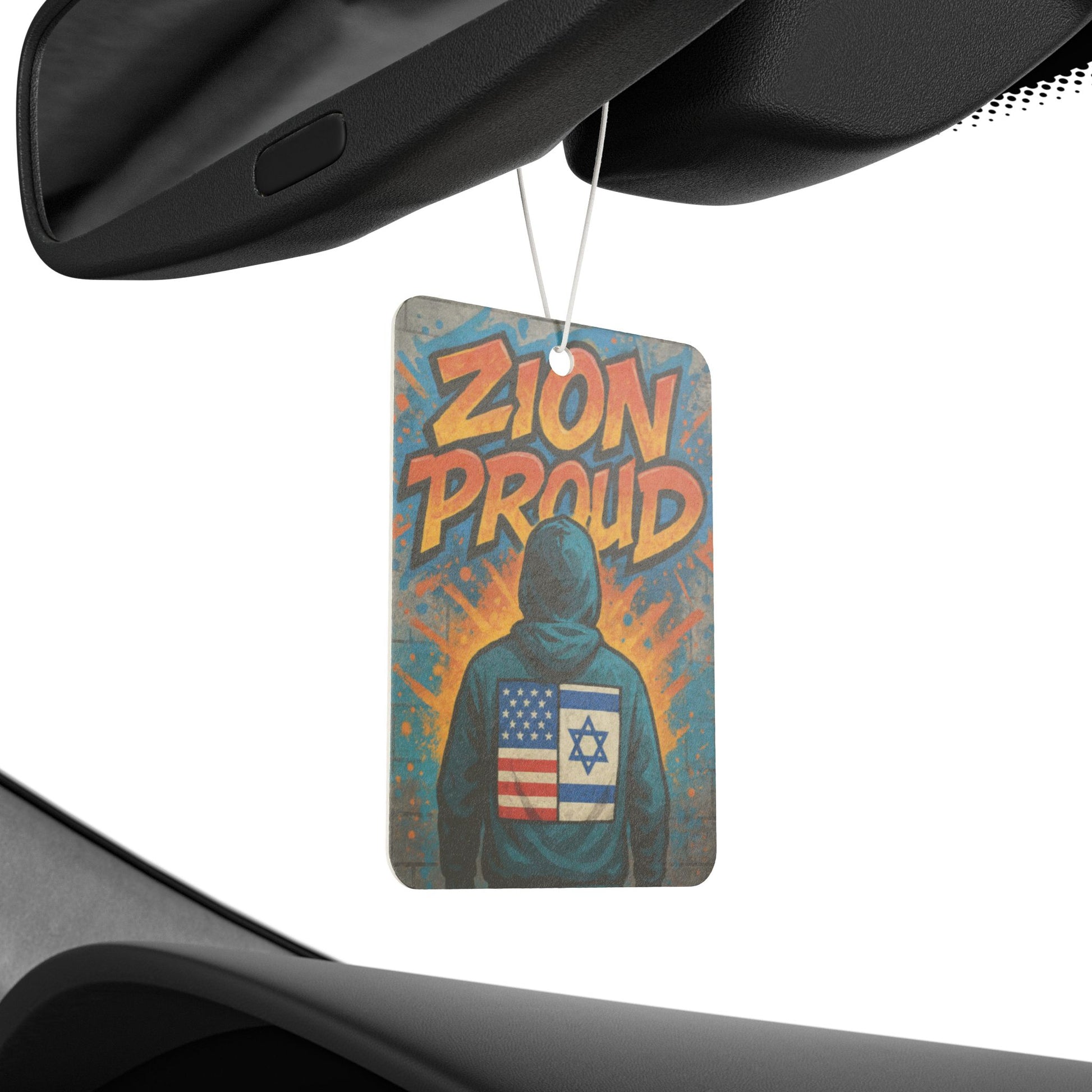Zion Proud Car Air Freshener - American Zionist