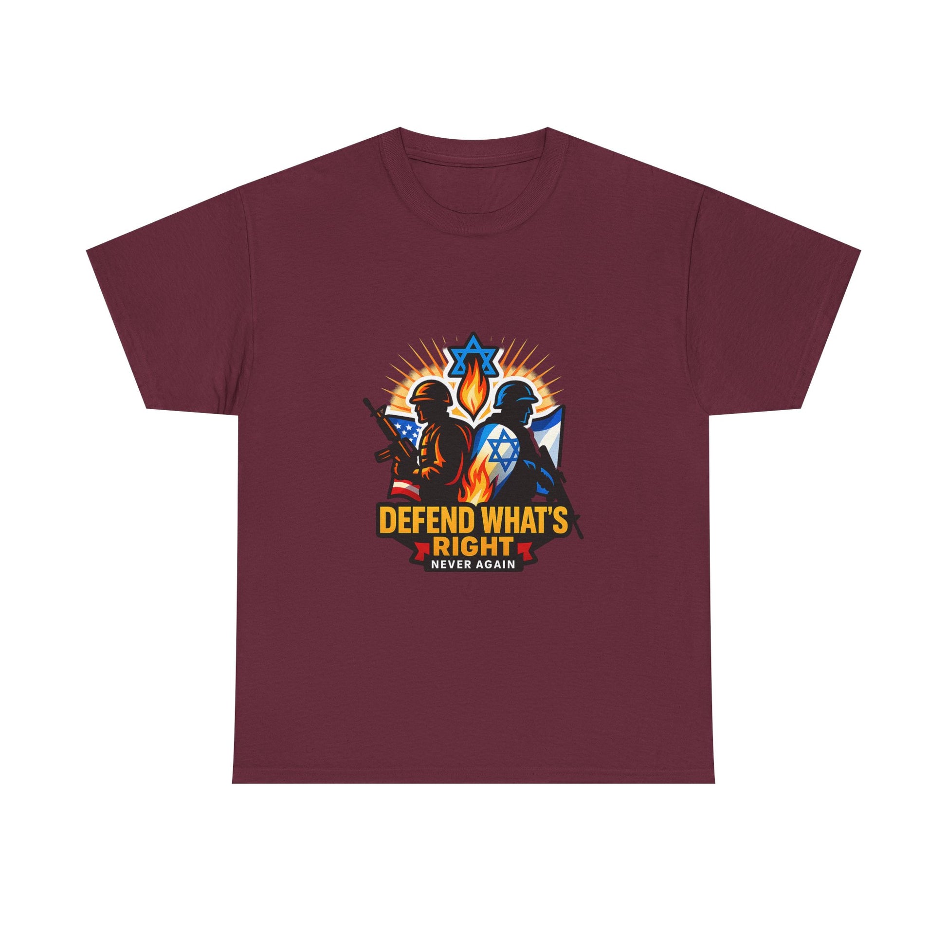 Defend Whats Right Unisex Heavy Cotton Tee - American Zionist
