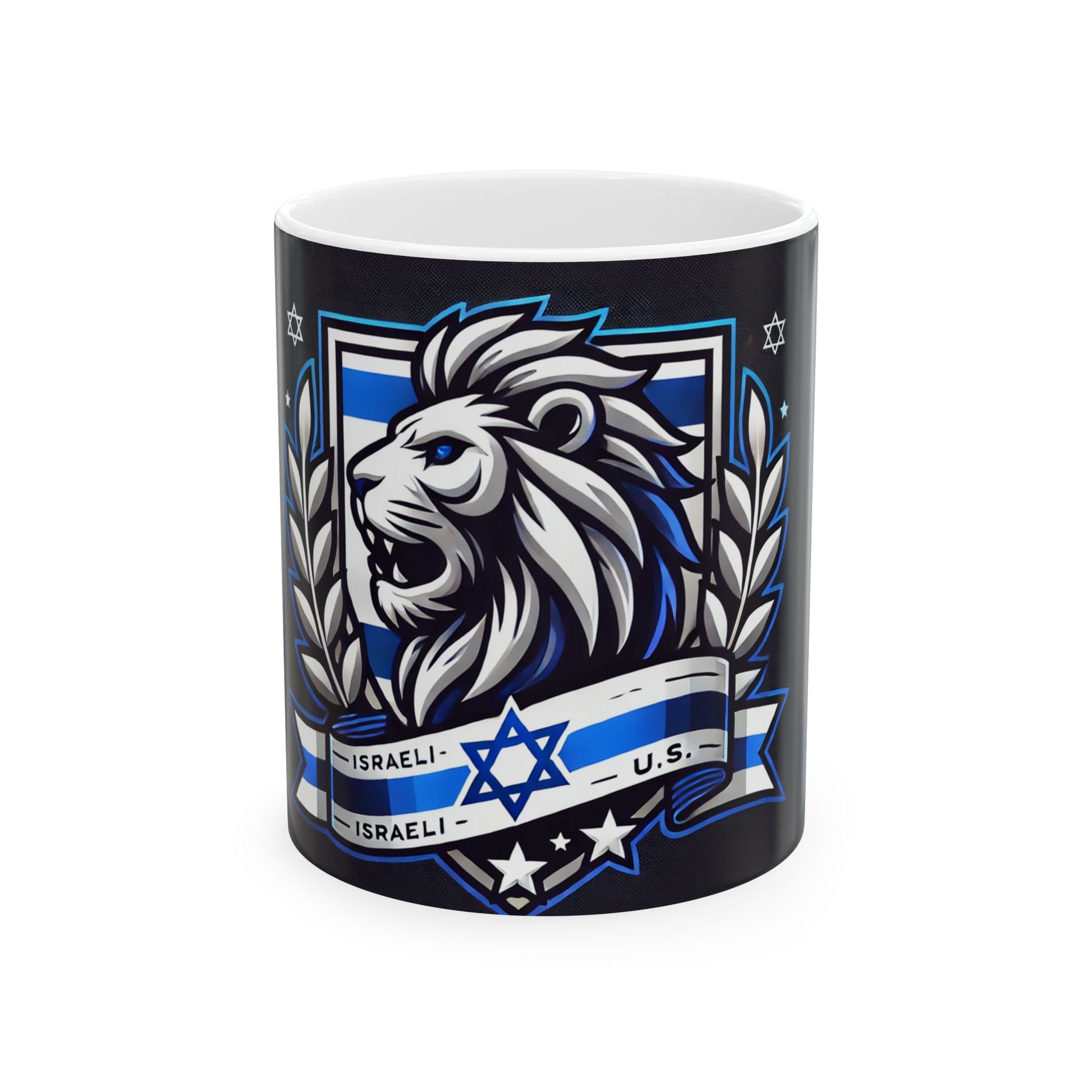 Lion of Judah Crest Ceramic Mug 11oz, 150z - American Zionist