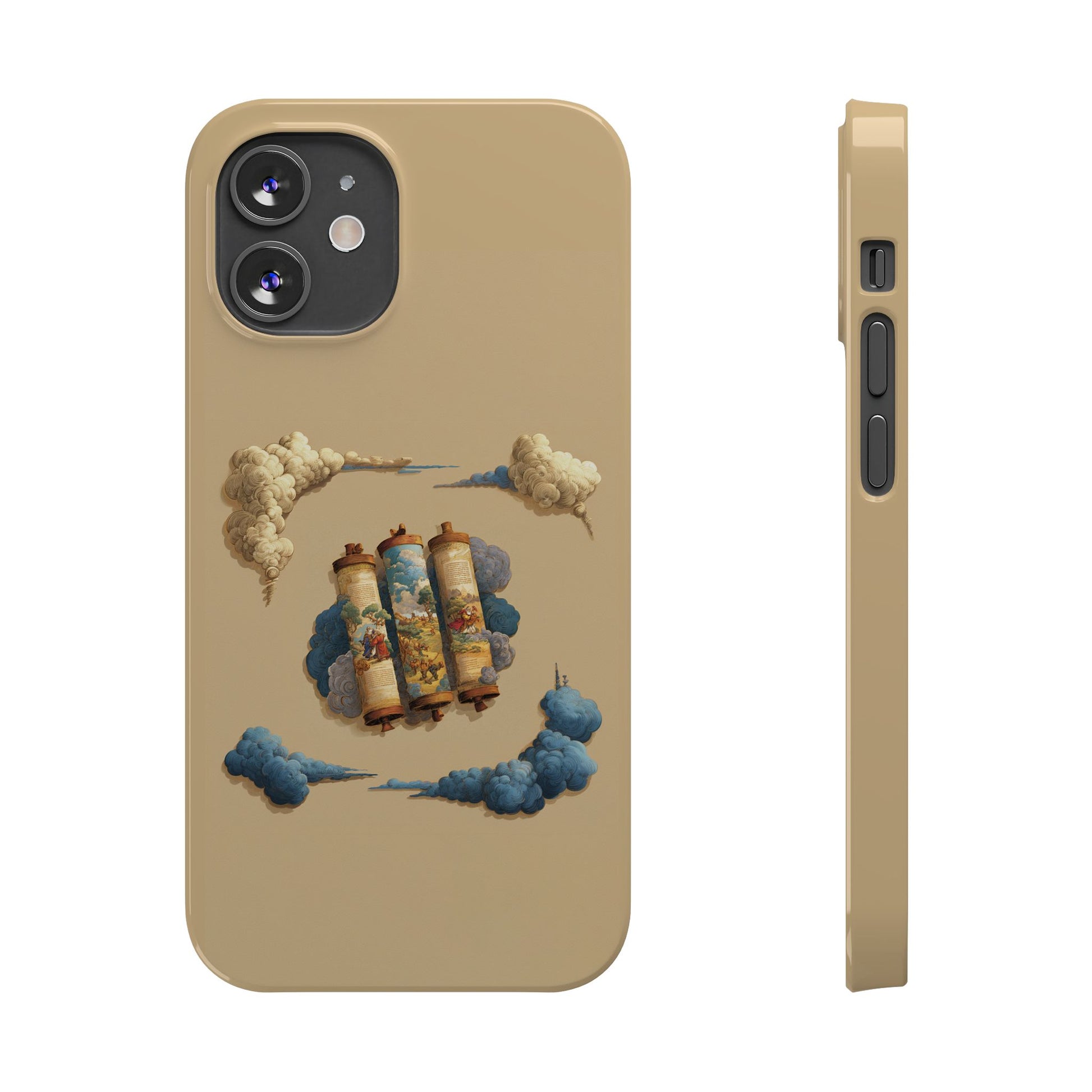 Cloudy Scroll of Moses Slim Phone Cases - American Zionist