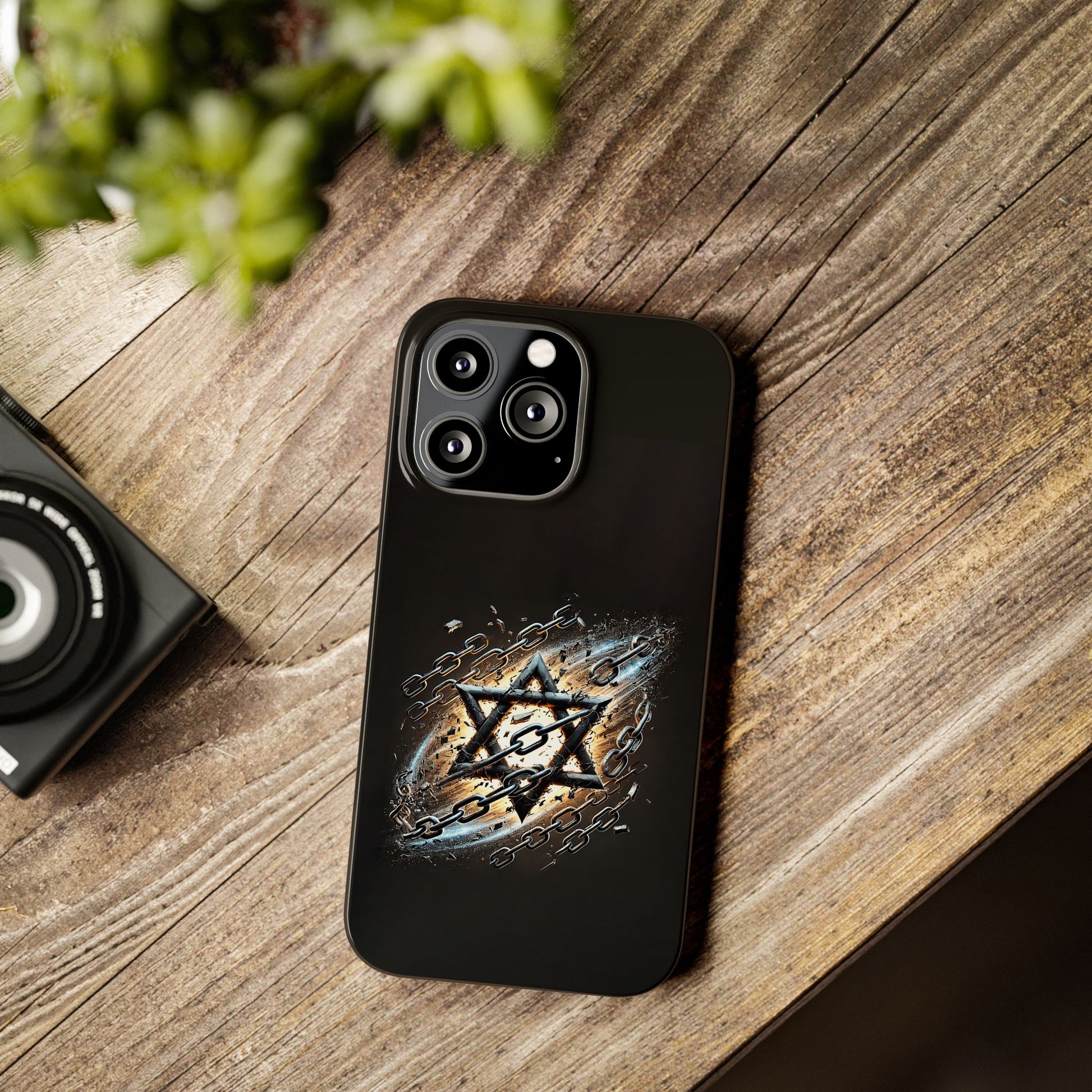 Galaxy Star of David Slim Phone Cases - American Zionist