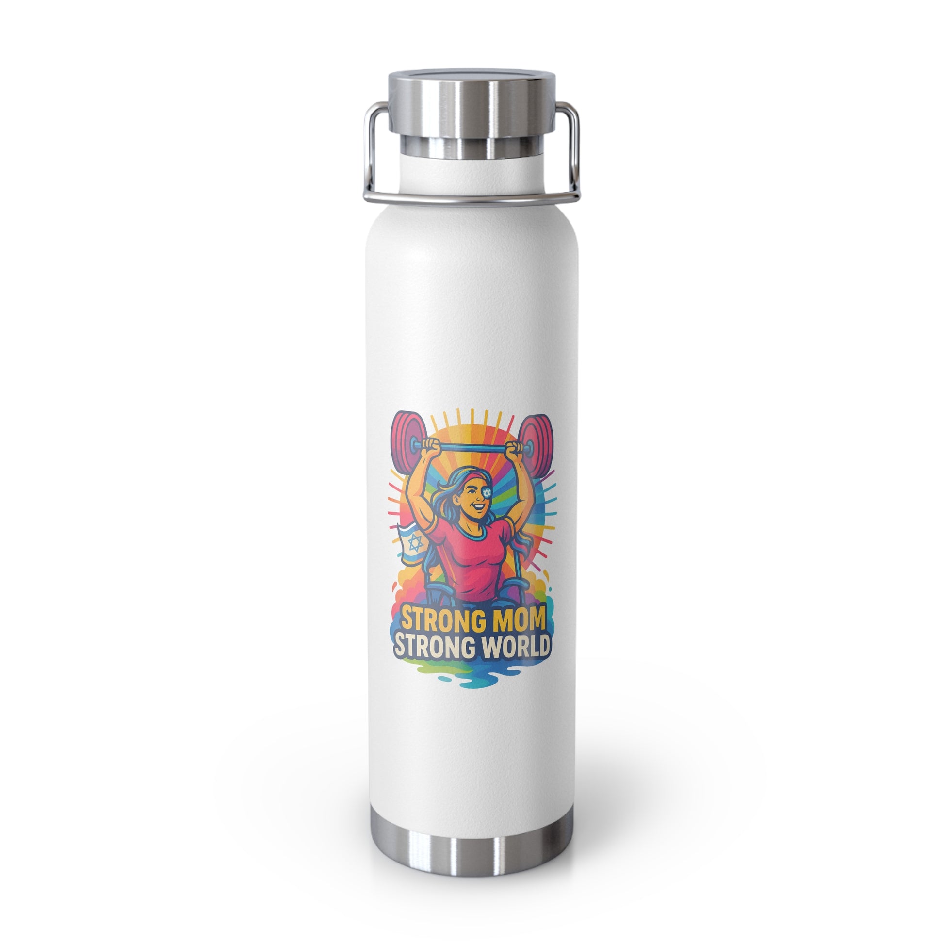 Strong Mom Copper Vacuum Insulated Bottle, 22oz - American Zionist