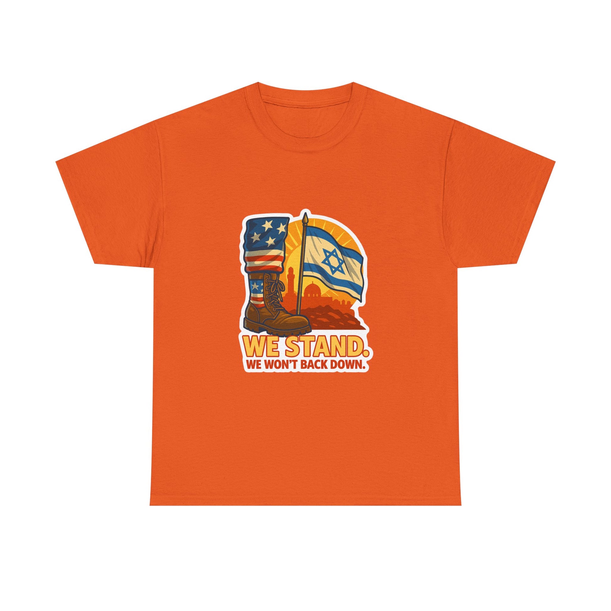 We Stand Unisex Heavy Cotton Tee - American Zionist