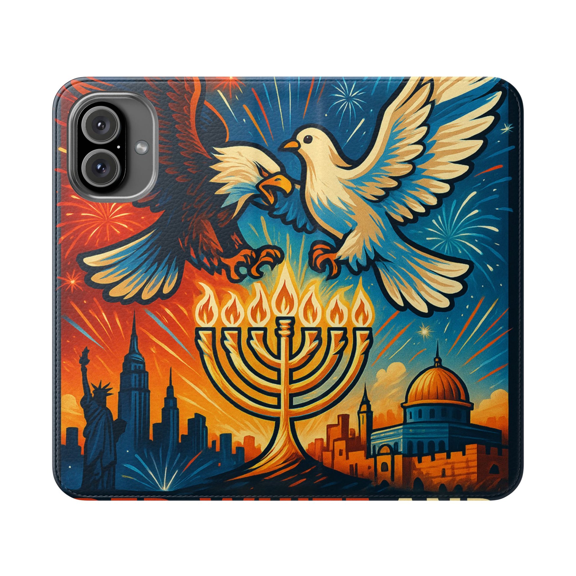 Red White and Blue Flip Cases - American Zionist