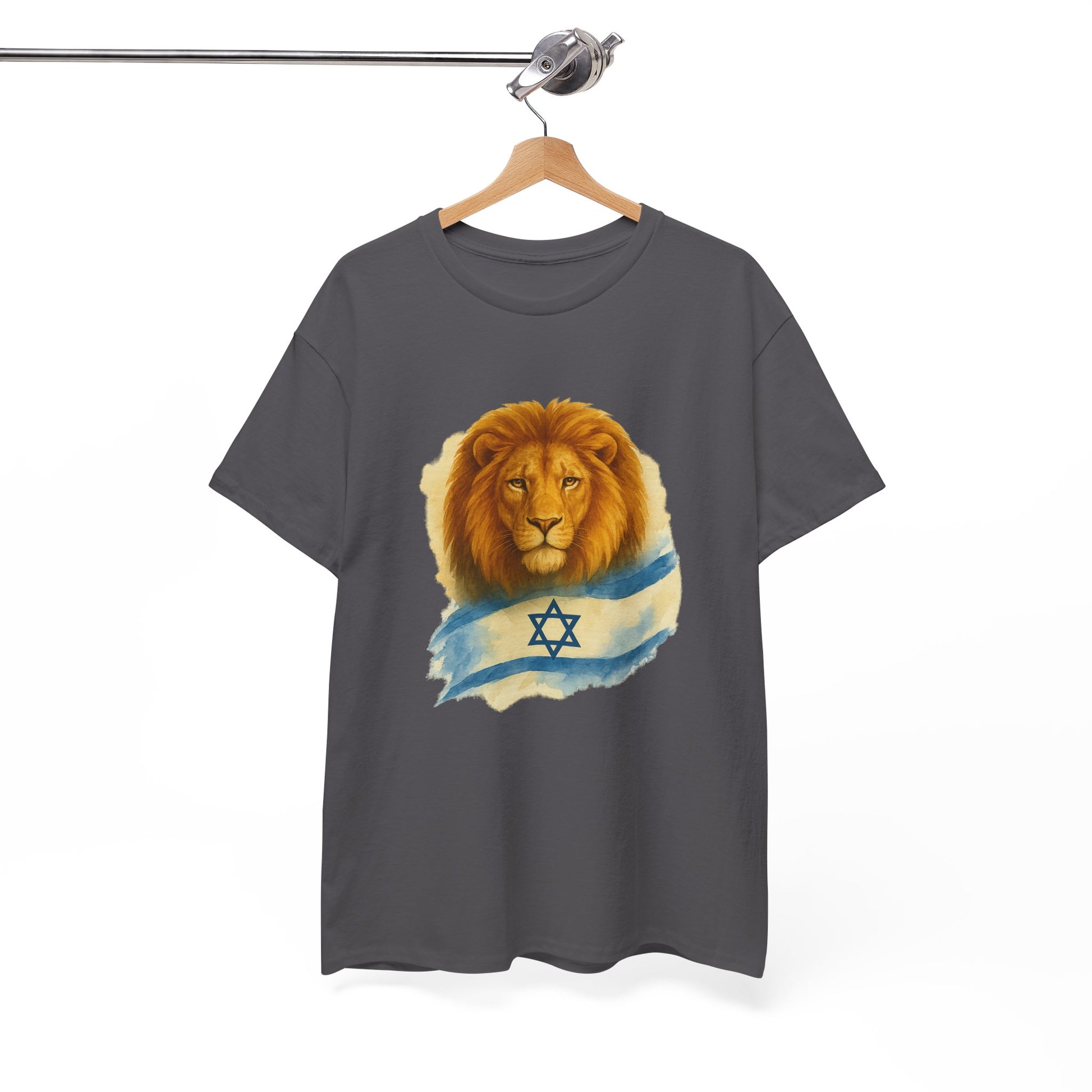 Lion Of Israel Unisex Heavy Cotton Tee - American Zionist
