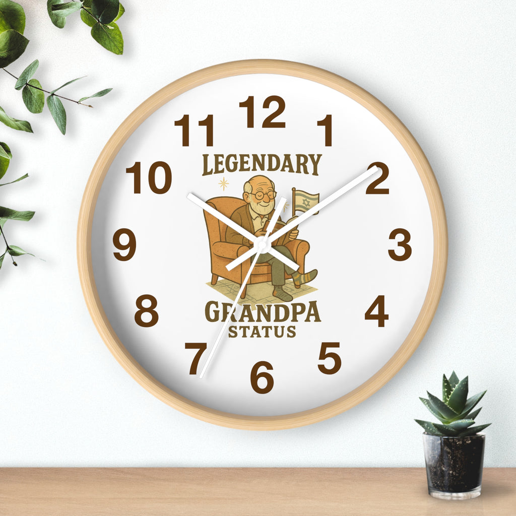 Legendary Grandpa Wall Clock - American Zionist