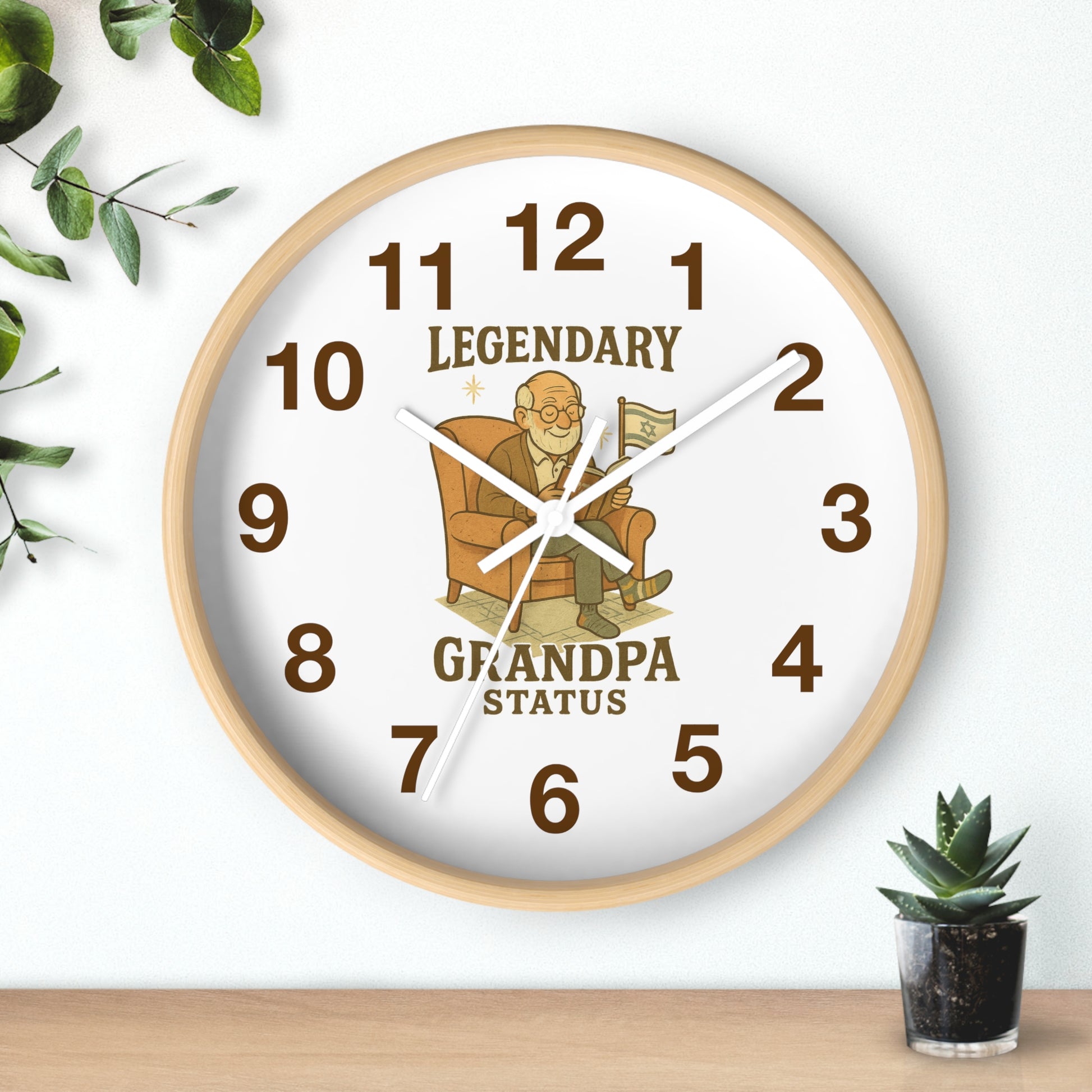 Legendary Grandpa Wall Clock - American Zionist