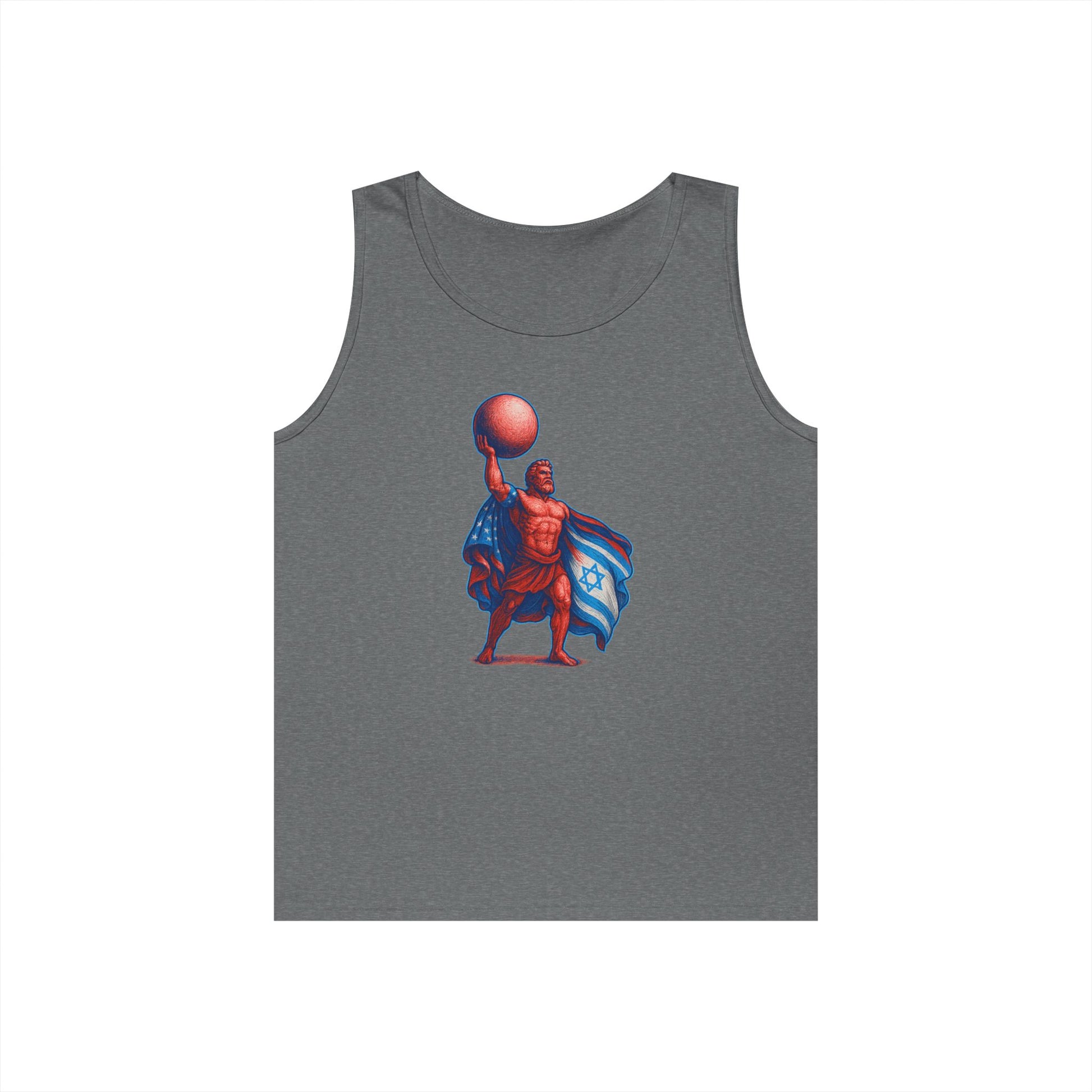 Patriot Hercules Unisex Heavy Cotton Tank Top - American Zionist