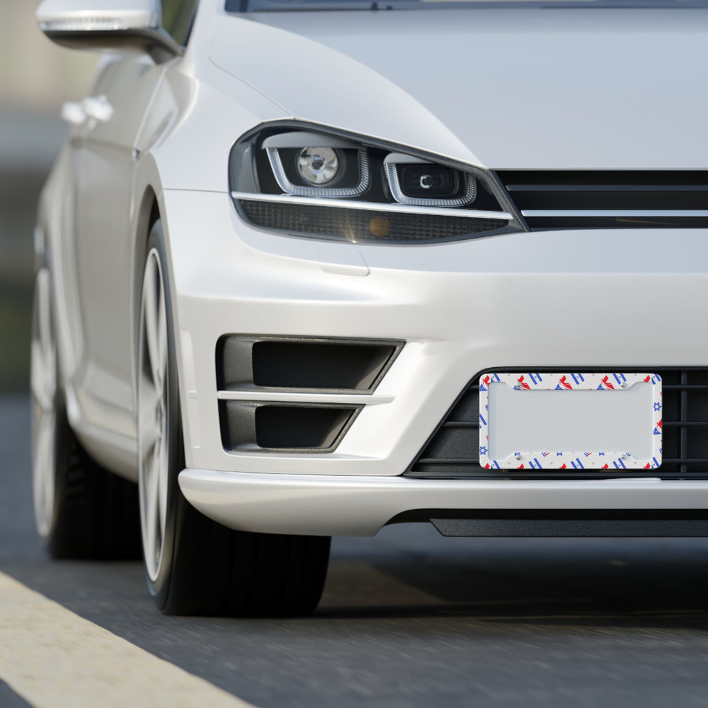 Zionist Eagle Pattern License Plate Frame - American Zionist