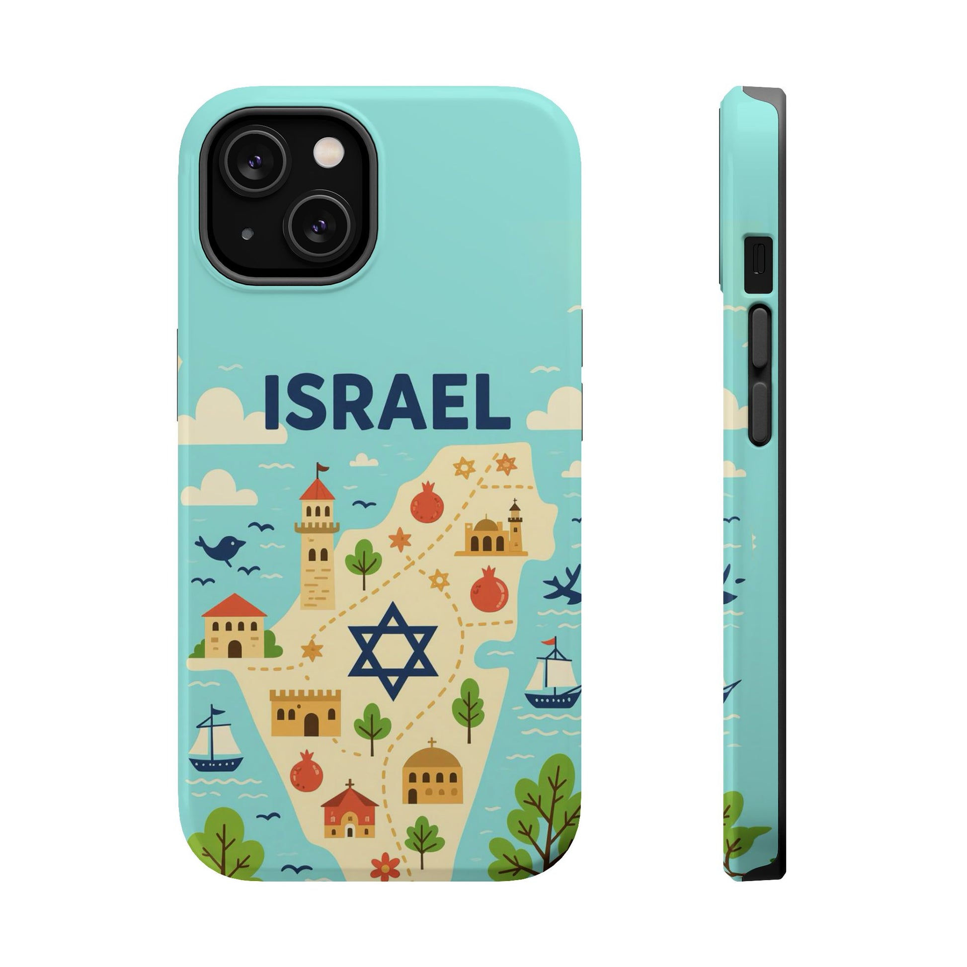 Map of Israel Magnetic Tough Cases - American Zionist