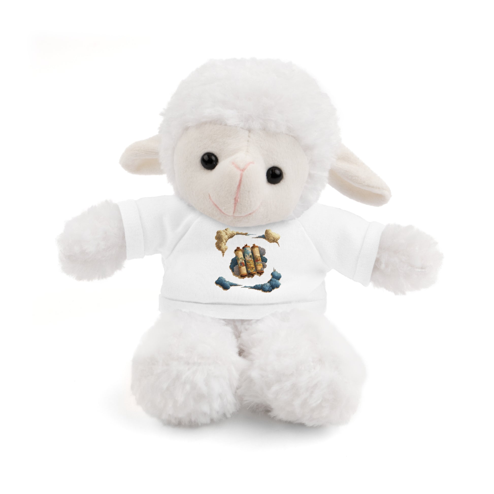 Cloudy Scroll Of Moses Stuffed Animals with Tee - American Zionist