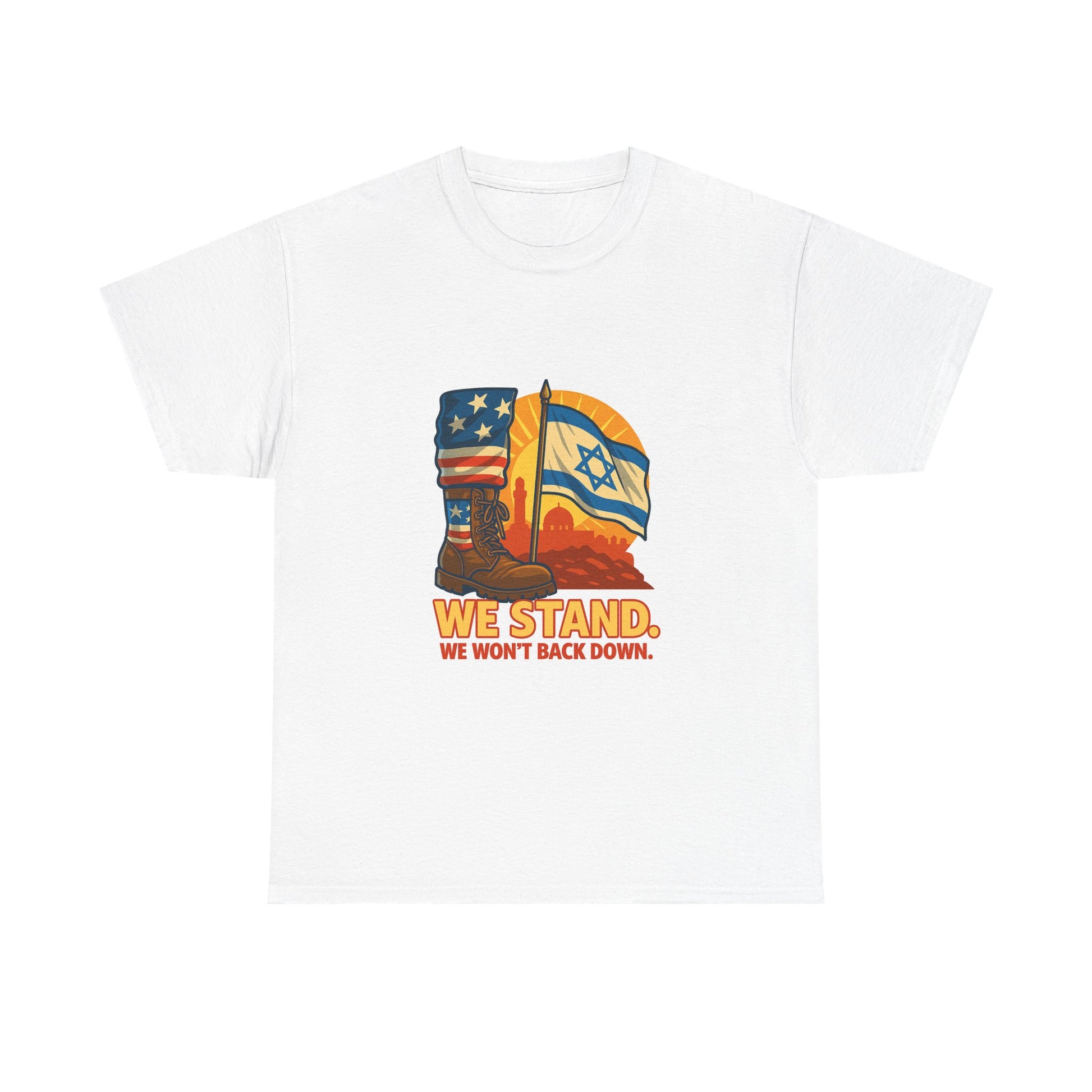 We Stand Unisex Heavy Cotton Tee - American Zionist