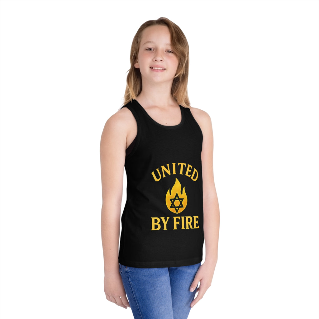 United by Fire Kid's Jersey Tank Top - American Zionist