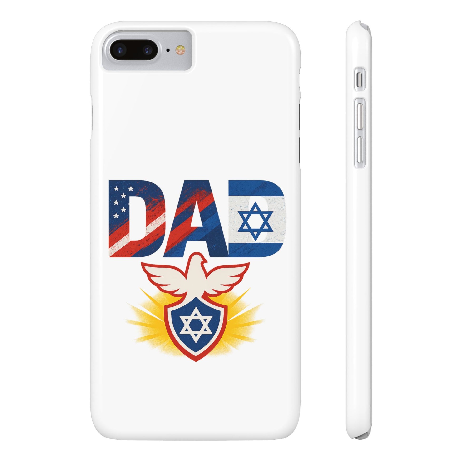 Patriotic Dad Slim Phone Cases - American Zionist