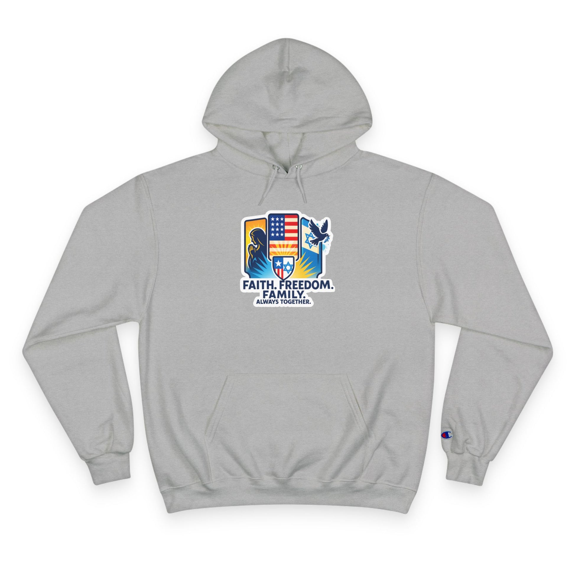 Faith Freedom Family Champion Hoodie - American Zionist