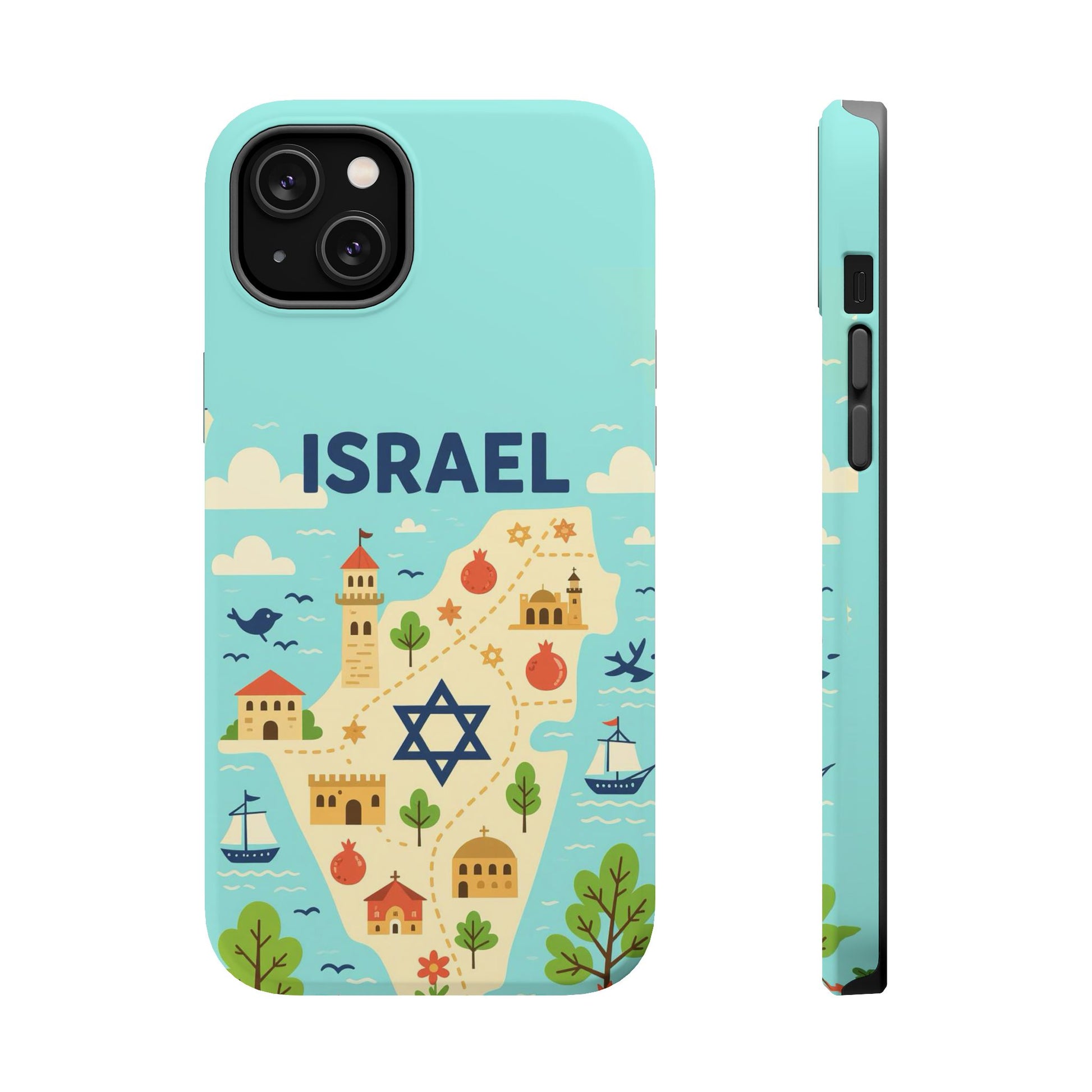 Map of Israel Magnetic Tough Cases - American Zionist