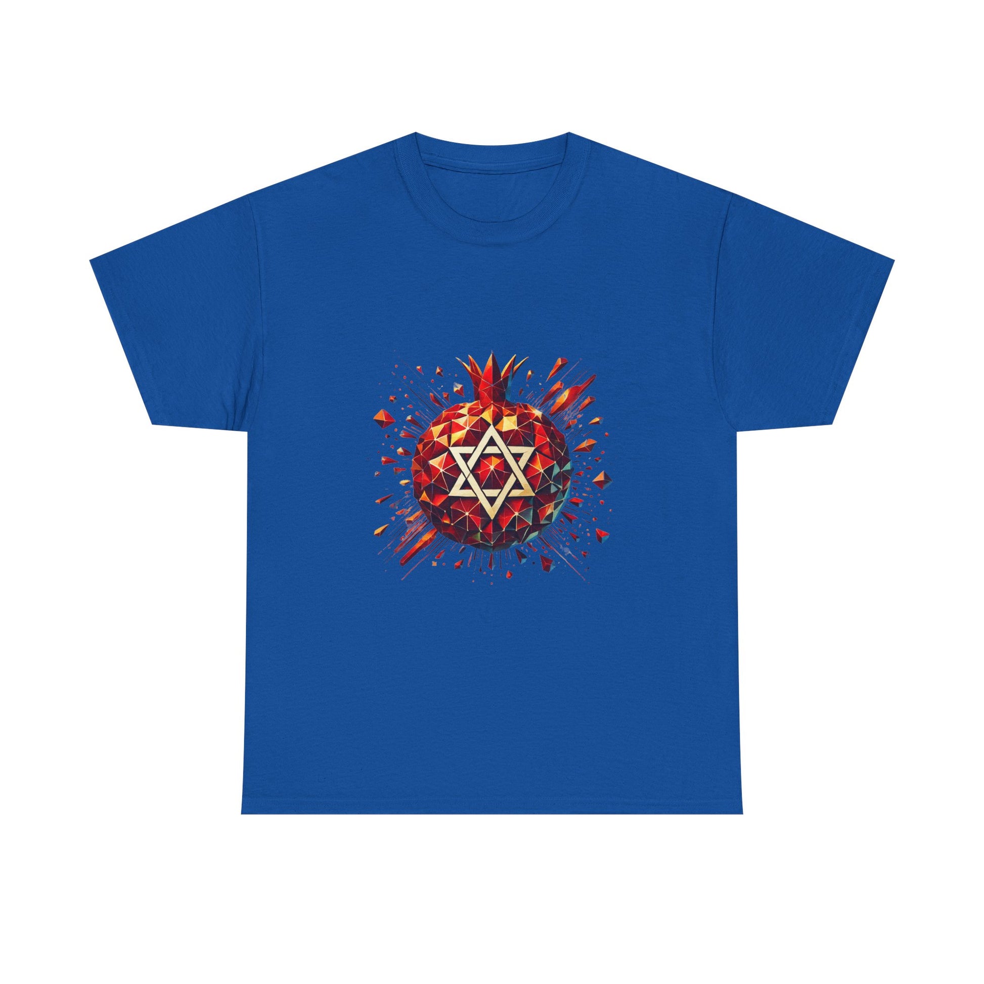 Pomegranate Star of David Unisex Heavy Cotton Tee - American Zionist