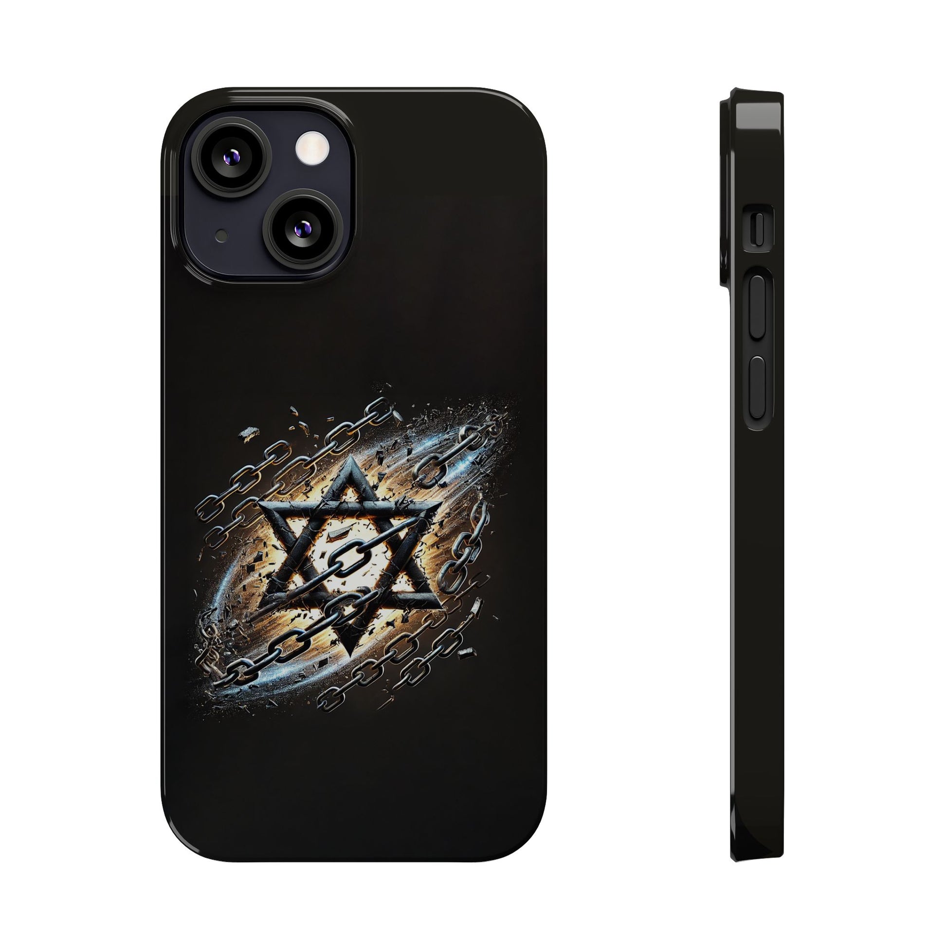 Galaxy Star of David Slim Phone Cases - American Zionist