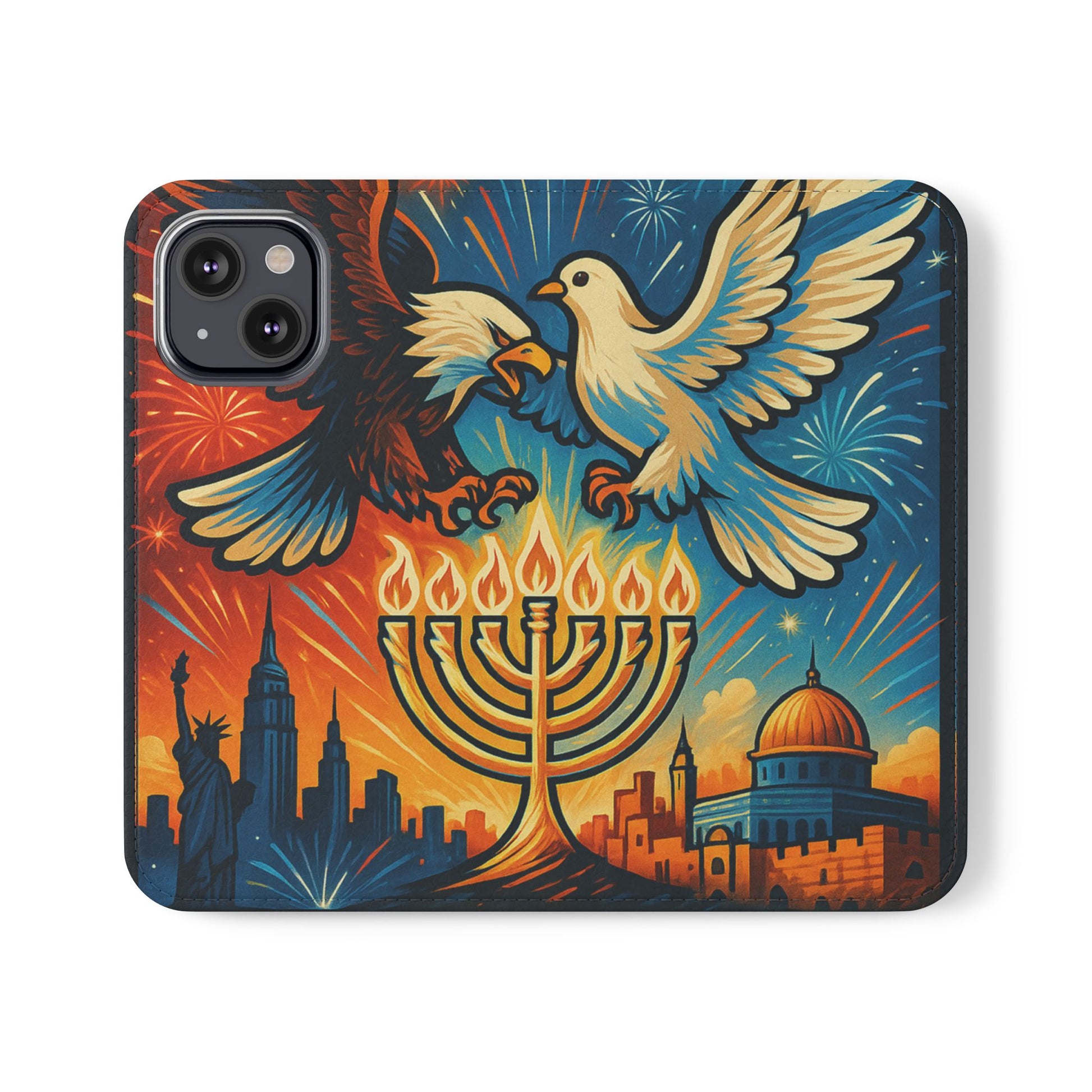 Red White and Blue Flip Cases - American Zionist