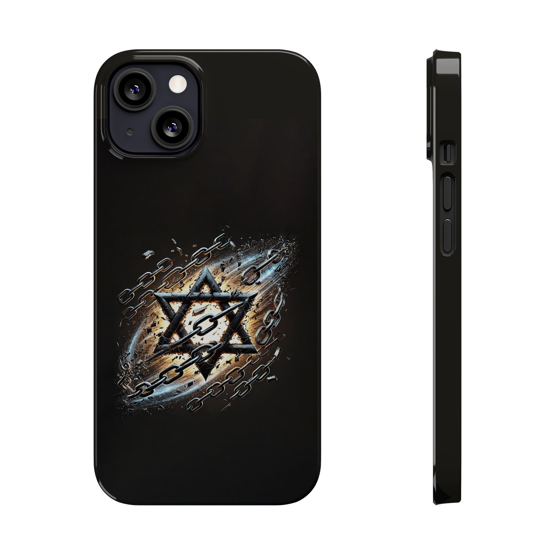Galaxy Star of David Slim Phone Cases - American Zionist