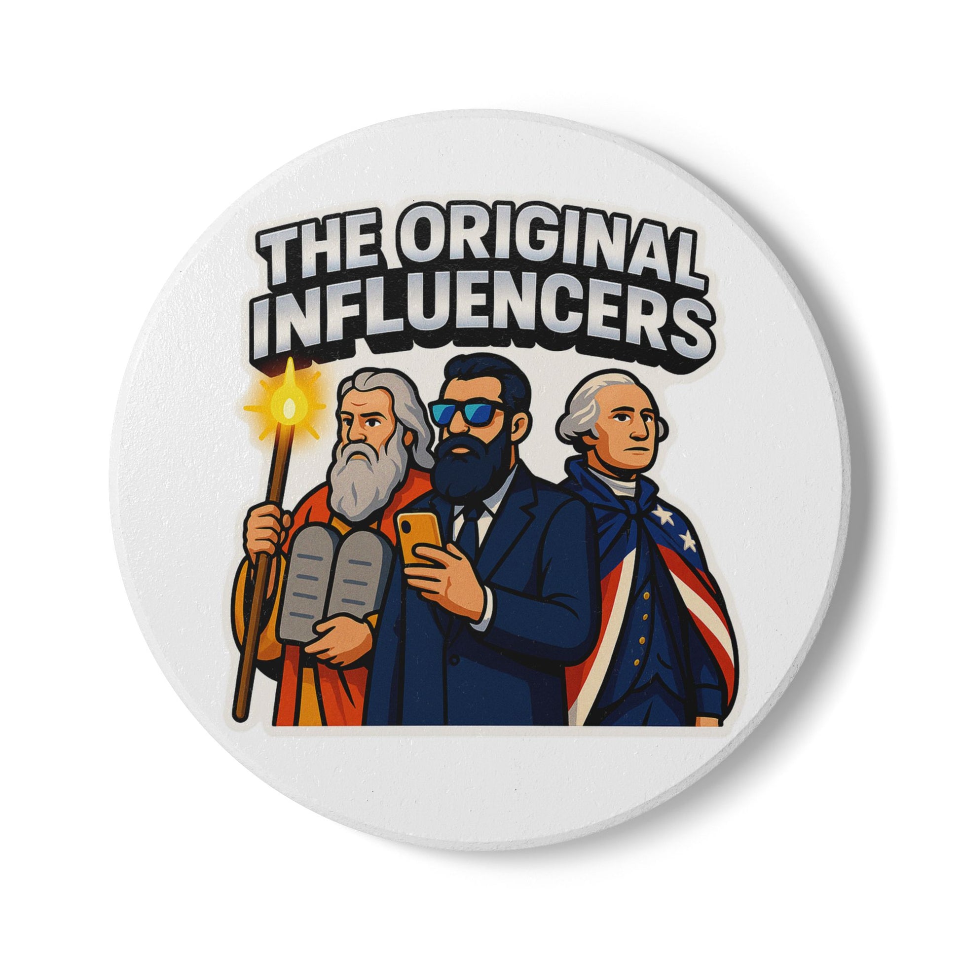 Original Influencers Ceramic Coaster - American Zionist