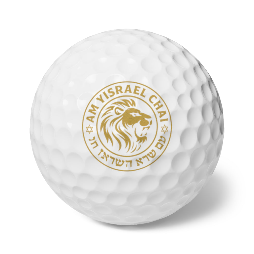 Am Yisrael Crest Golf Balls, 6pcs - American Zionist