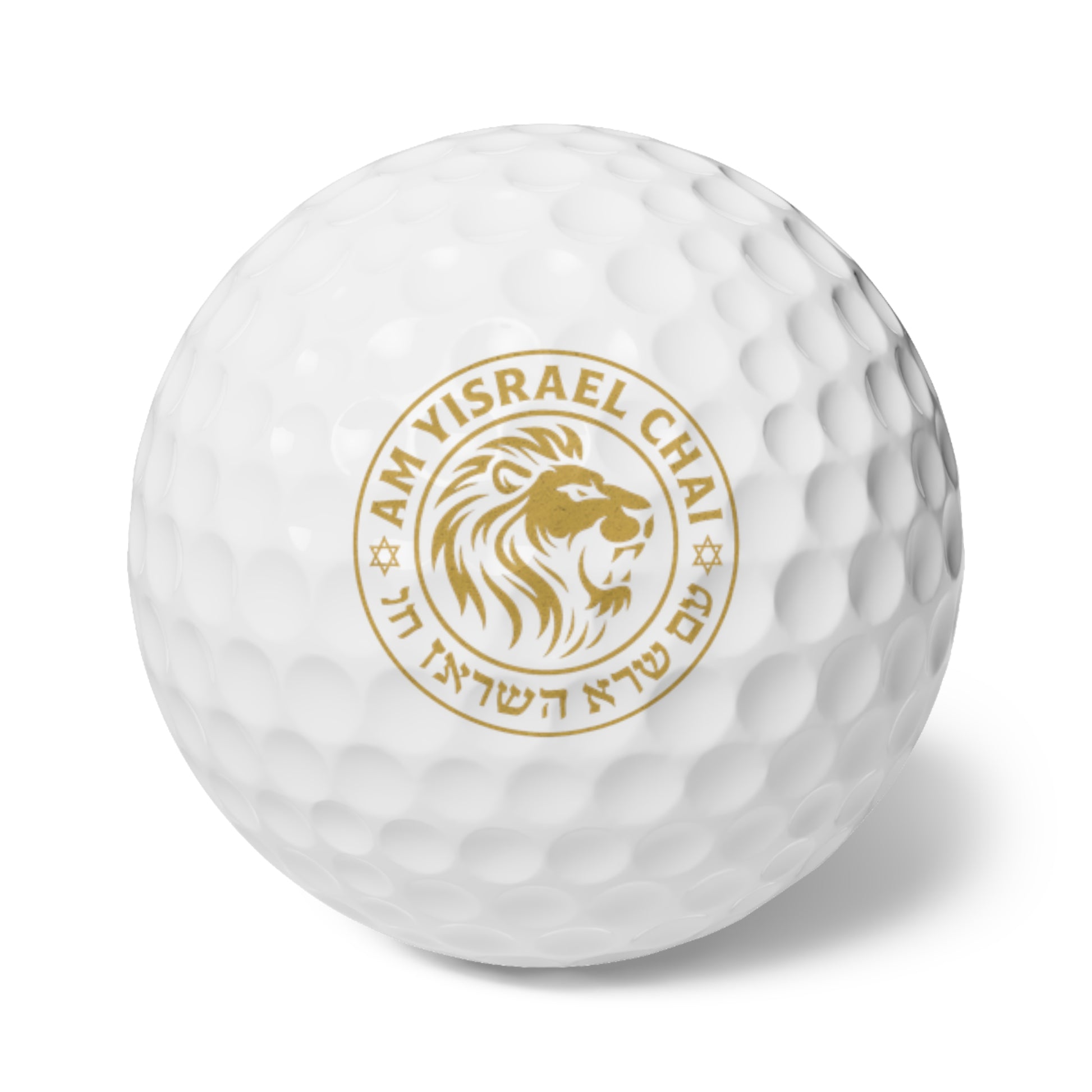 Am Yisrael Crest Golf Balls, 6pcs - American Zionist