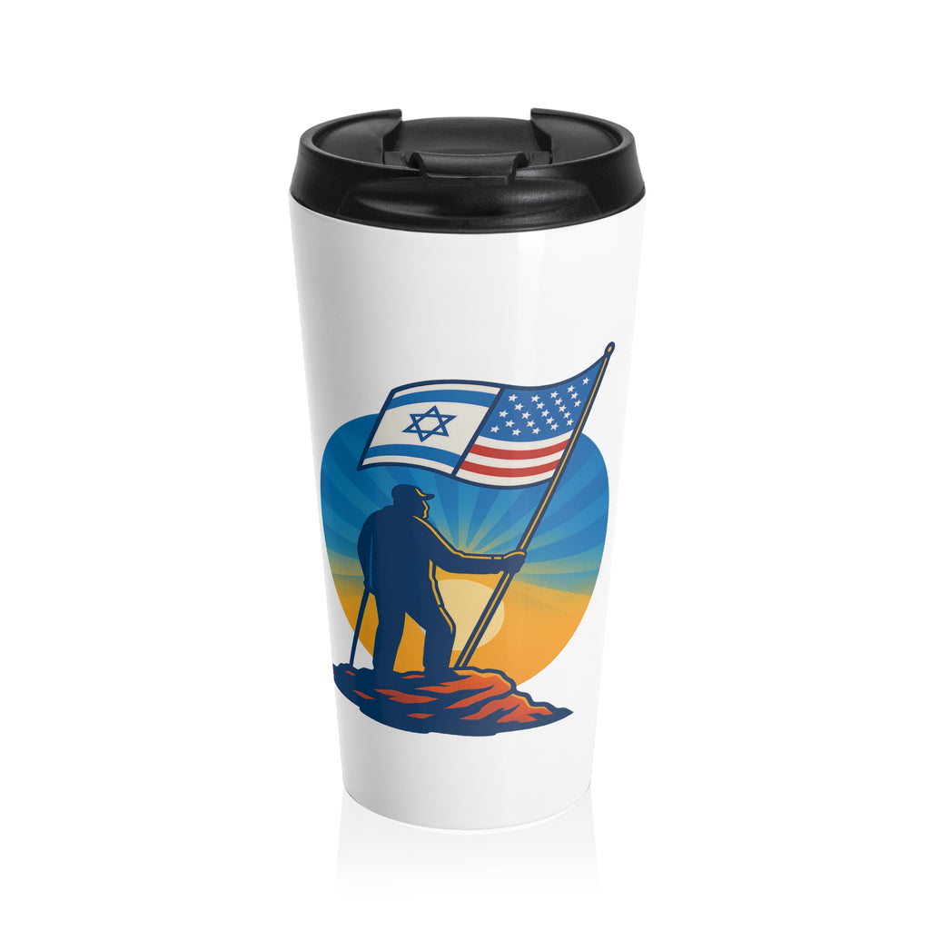 Grandpa Stands Tall Stainless Steel Travel Mug - American Zionist