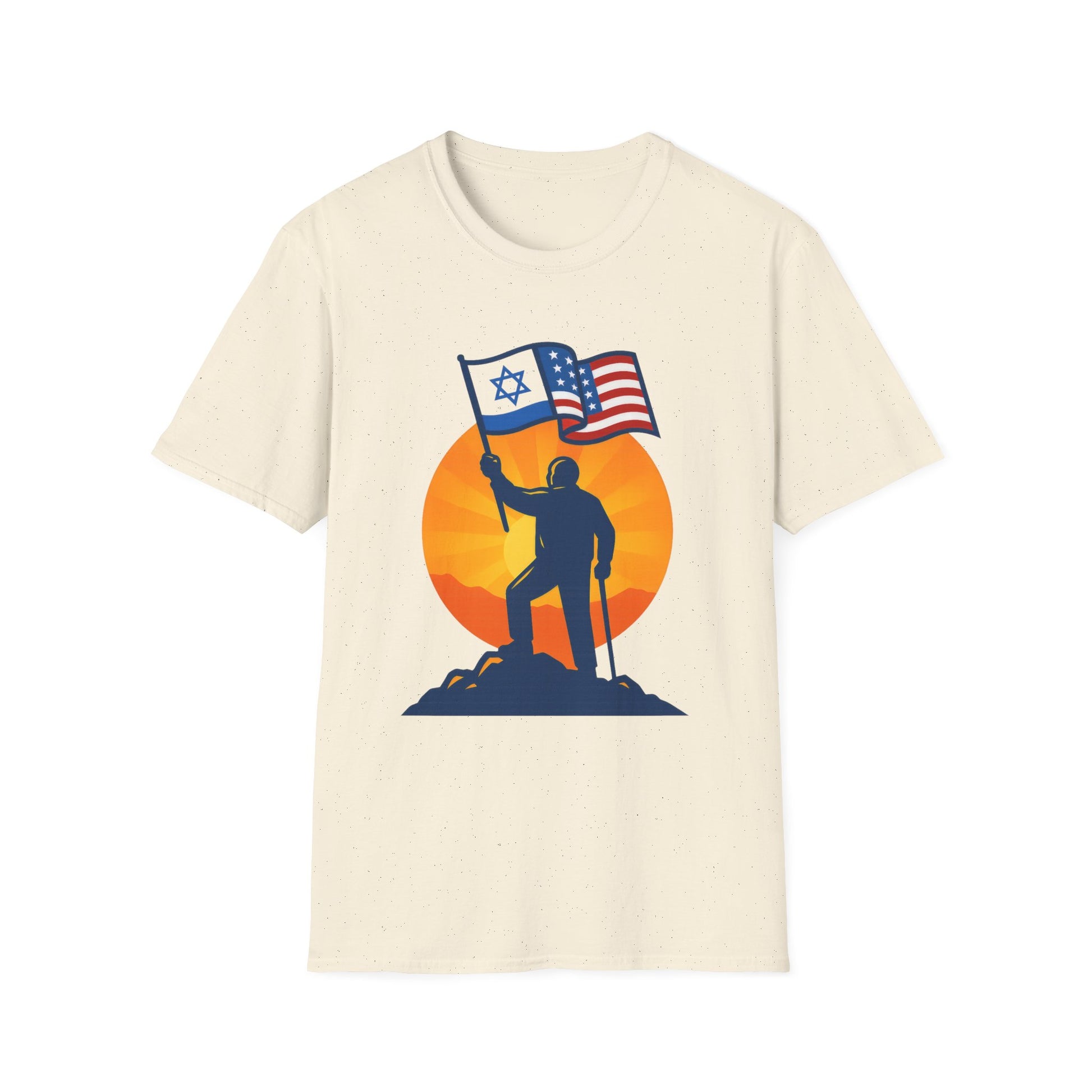 Grandpa Stands for Freedom Softstyle T-Shirt - American Zionist