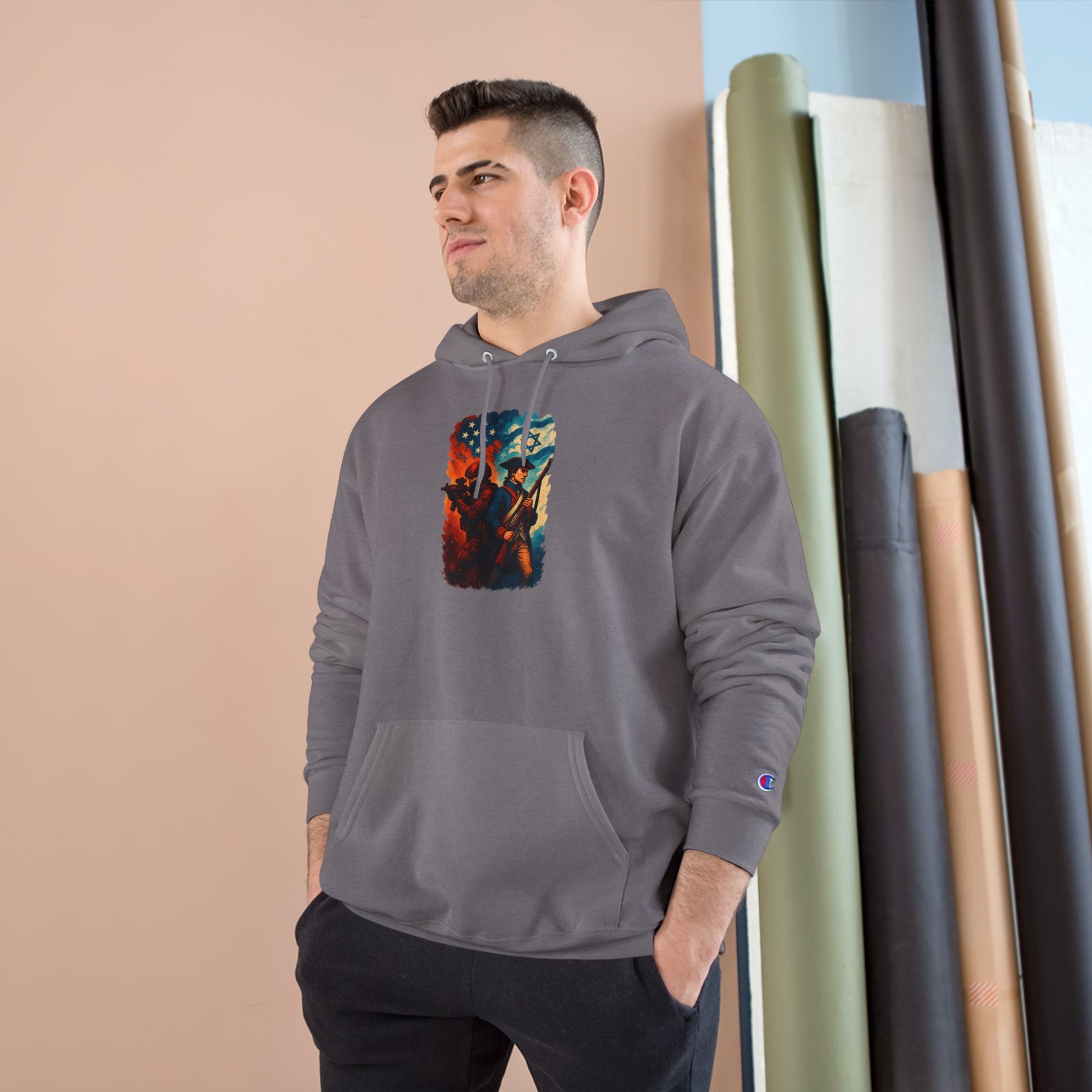 Defenders Across Generations Champion Hoodie - American Zionist