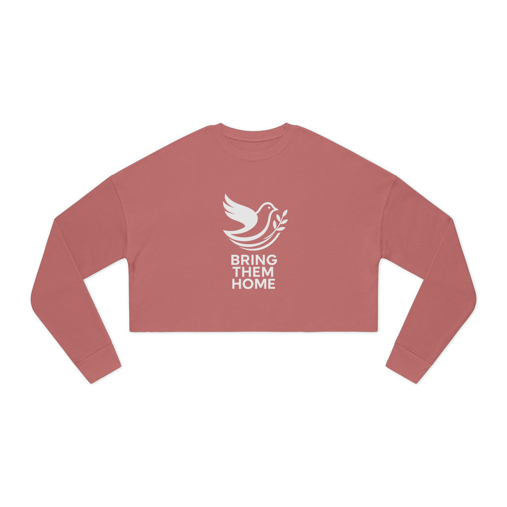 Dove Bring Them Home Women's Cropped Sweatshirt - American Zionist