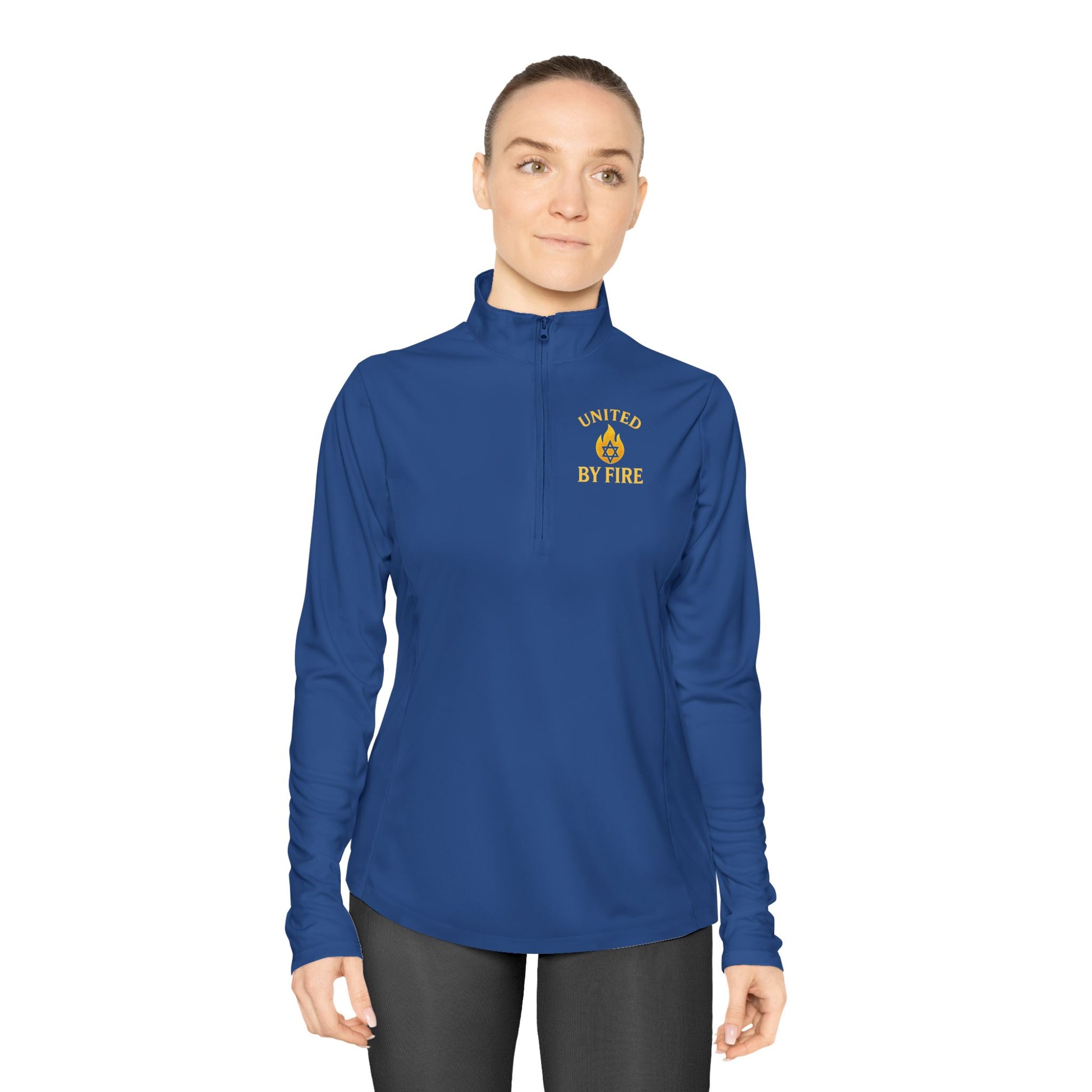 United by Fire Ladies Quarter - Zip Pullover - American Zionist