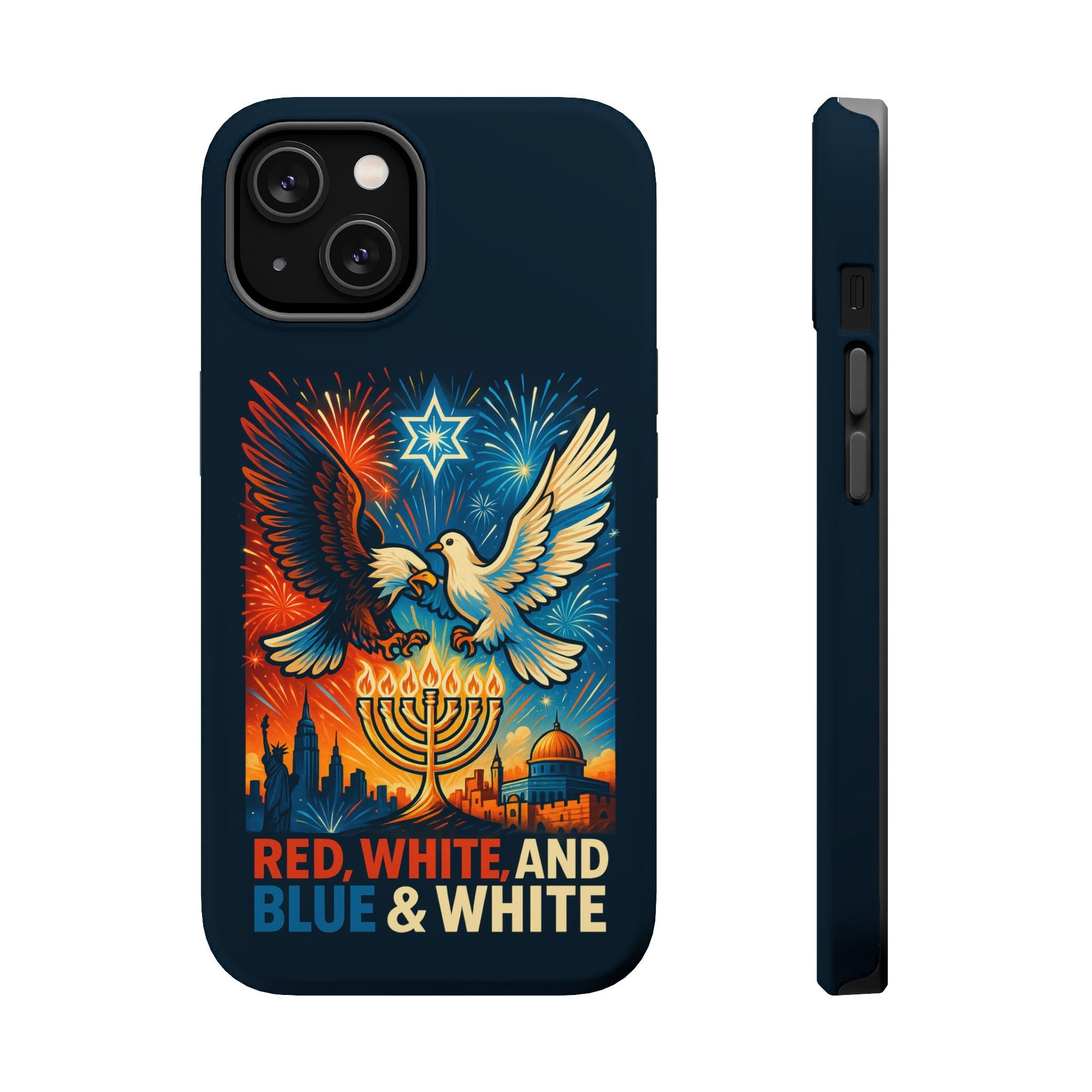 Red White And Blue Magnetic Tough Cases - American Zionist