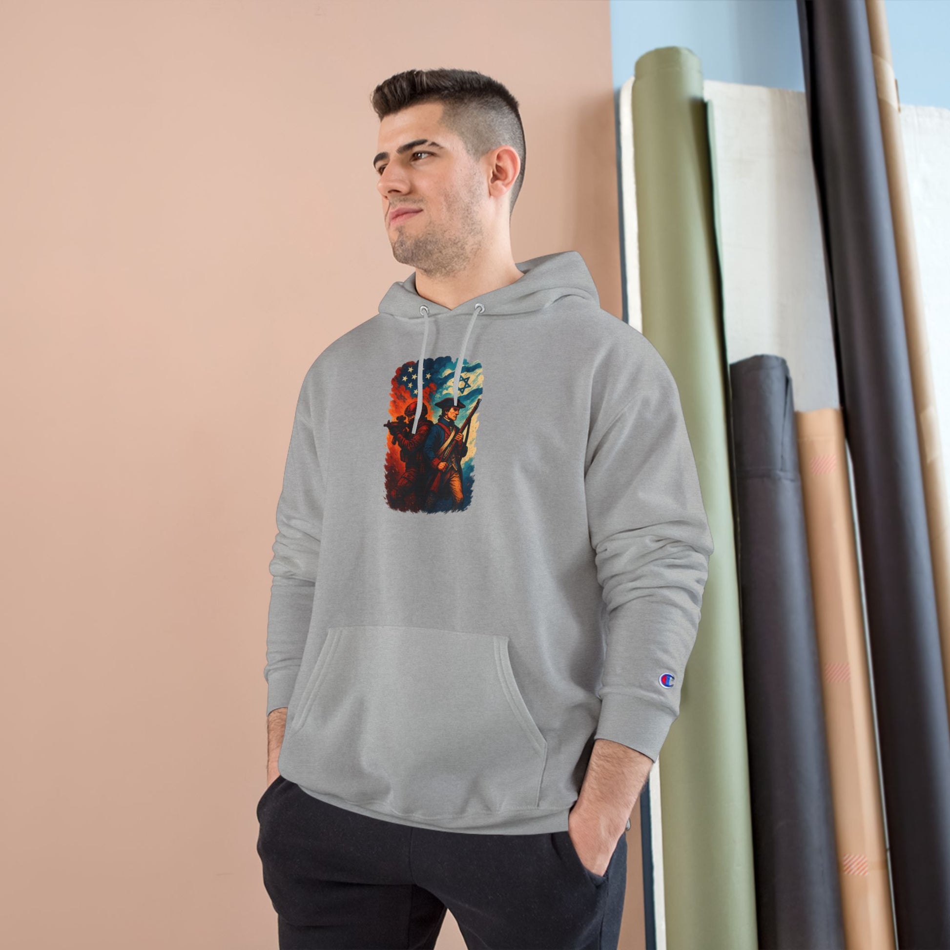 Defenders Across Generations Champion Hoodie - American Zionist