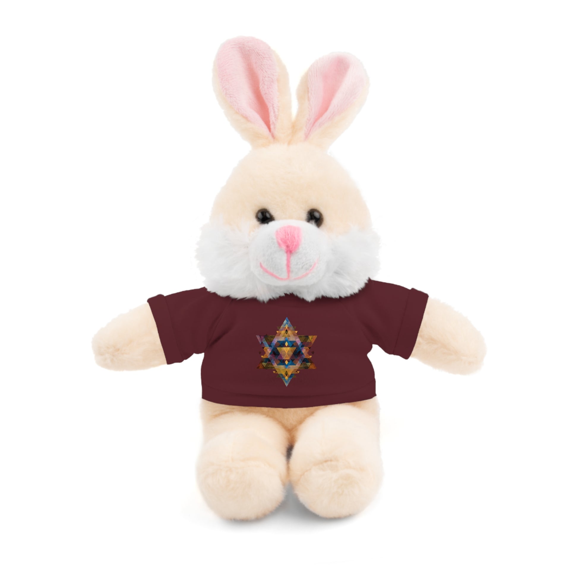 Star Of David Geometric Stuffed Animals with Tee - American Zionist