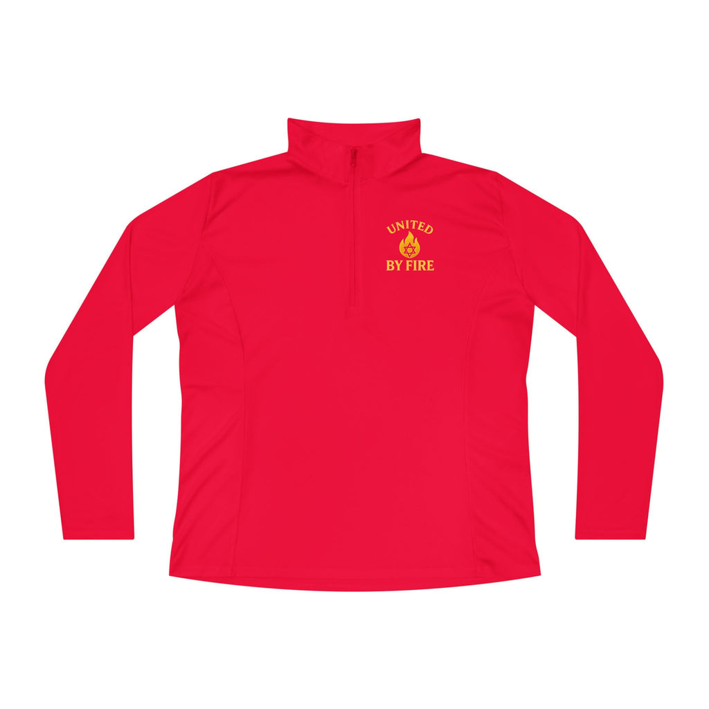 United by Fire Ladies Quarter - Zip Pullover - American Zionist