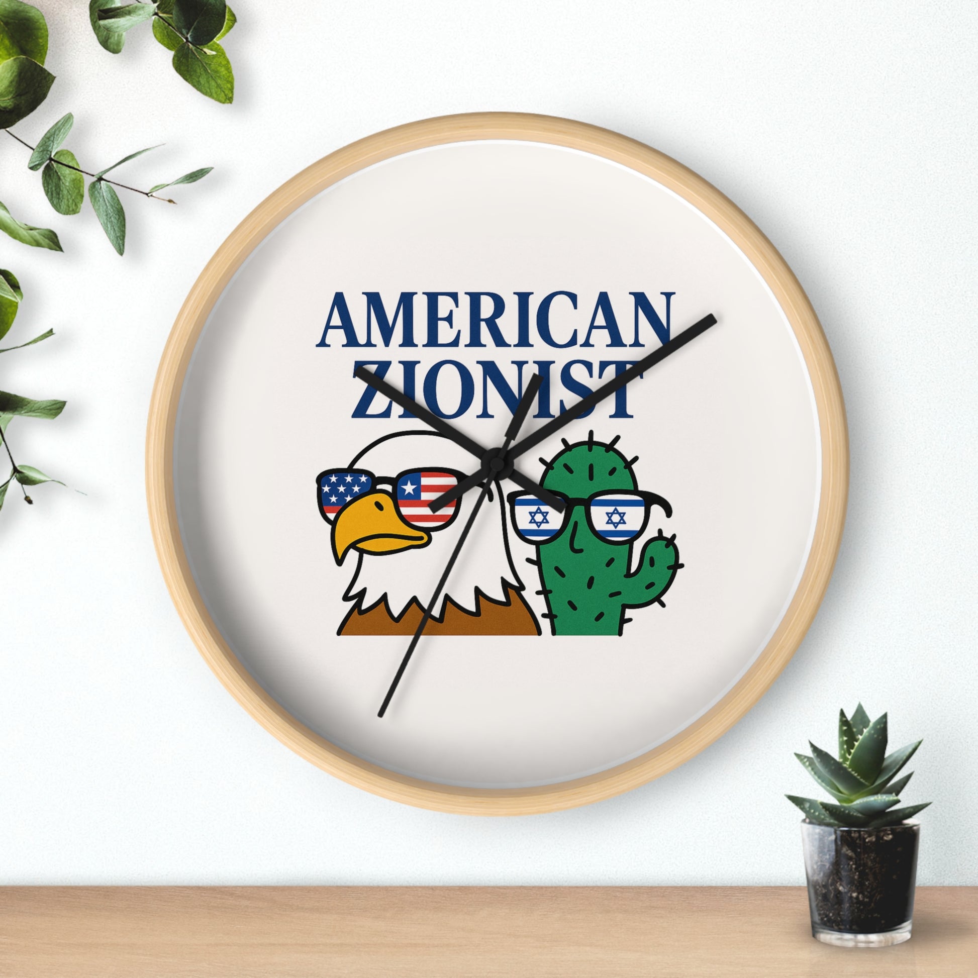 American Zionist Bros Wall Clock - American Zionist
