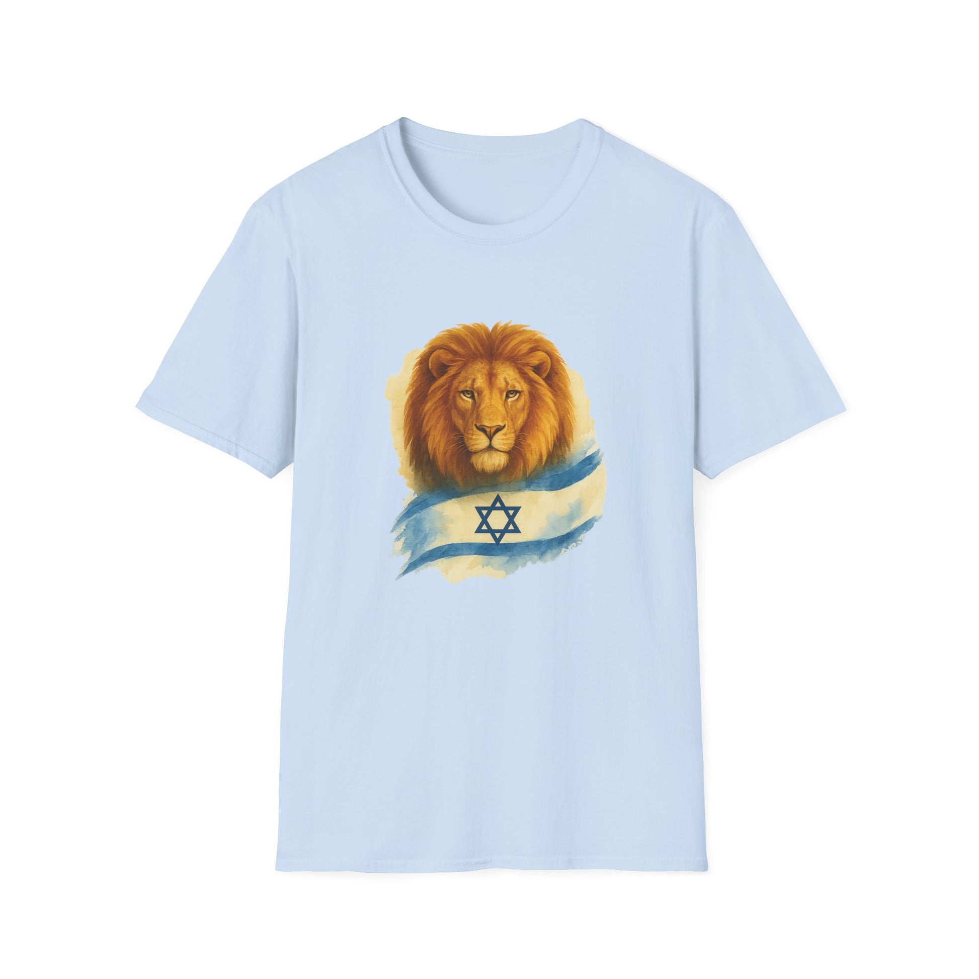 Lion Of Israel Unisex Softstyle T-Shirt - American Zionist