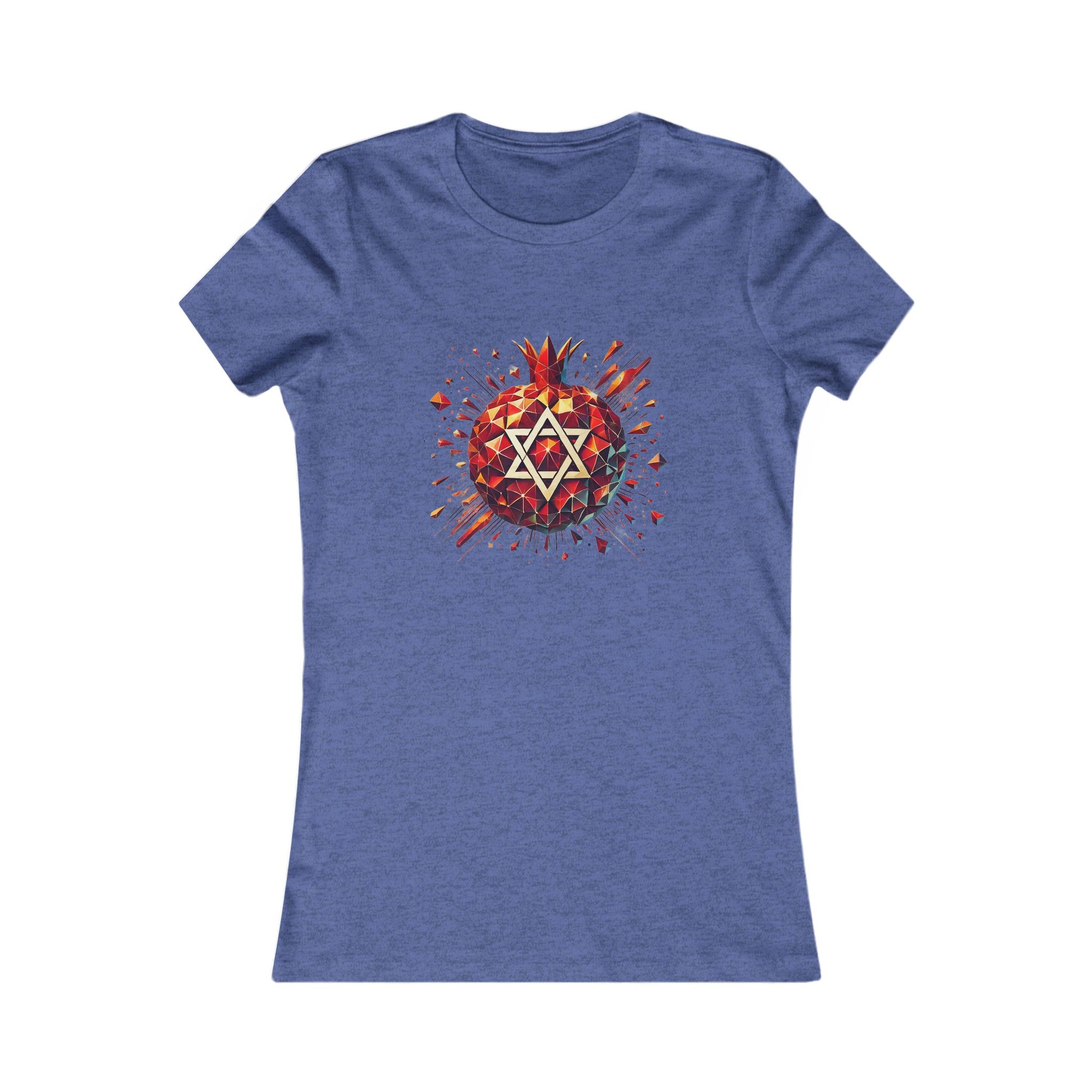Pomegranate Star of David Women's Favorite Tee - American Zionist