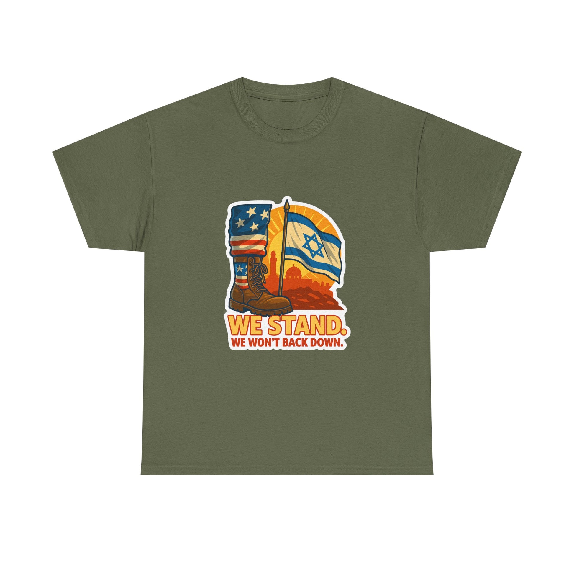 We Stand Unisex Heavy Cotton Tee - American Zionist