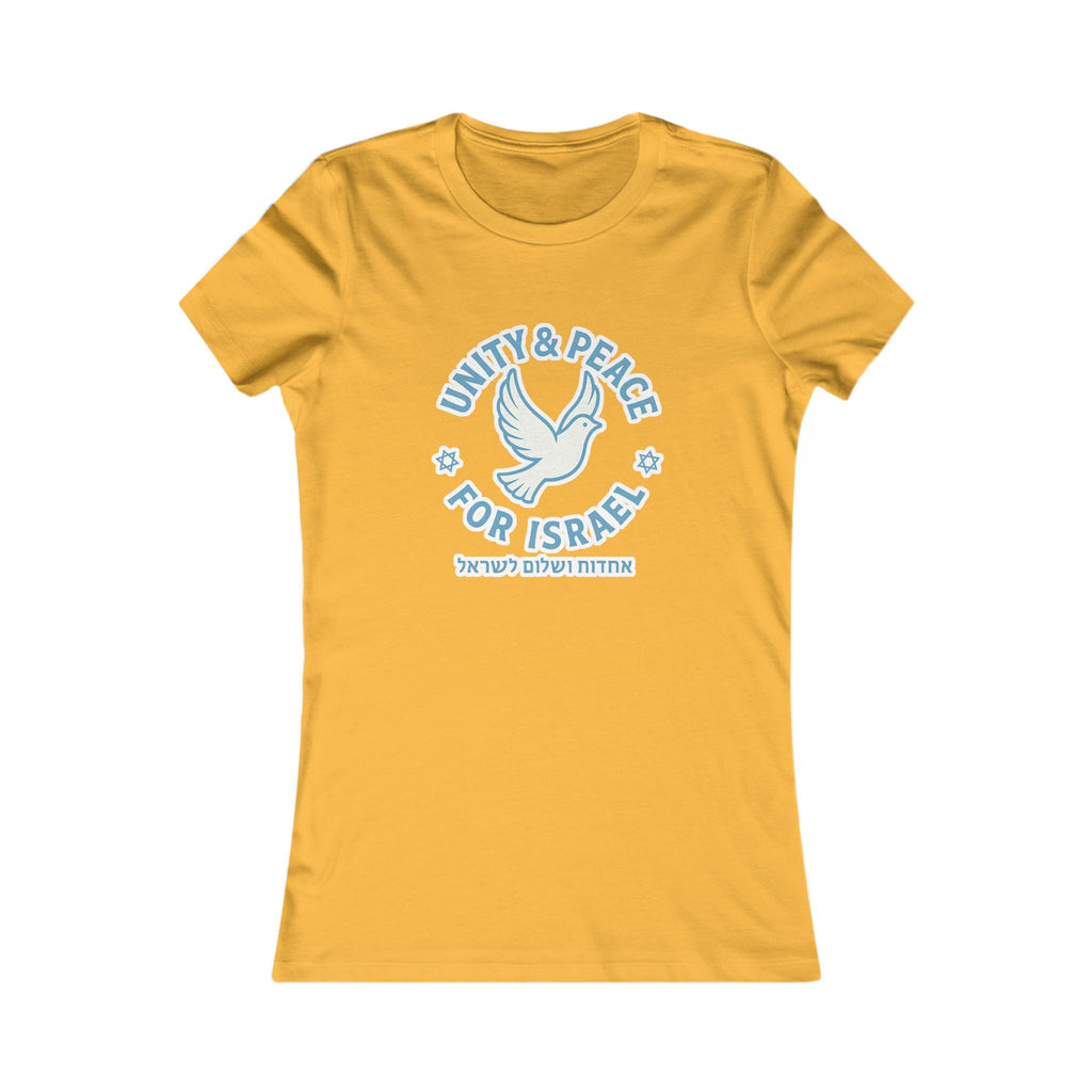 Unity Peace For Israel Women's Favorite Tee - American Zionist