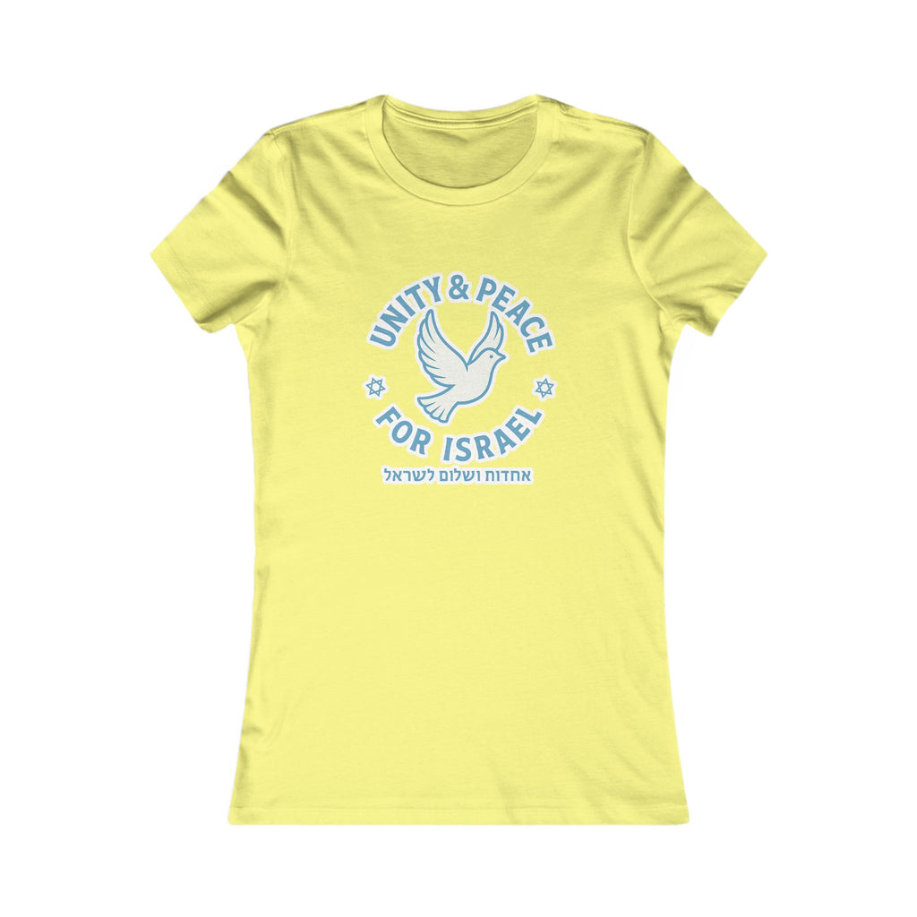 Unity Peace For Israel Women's Favorite Tee - American Zionist