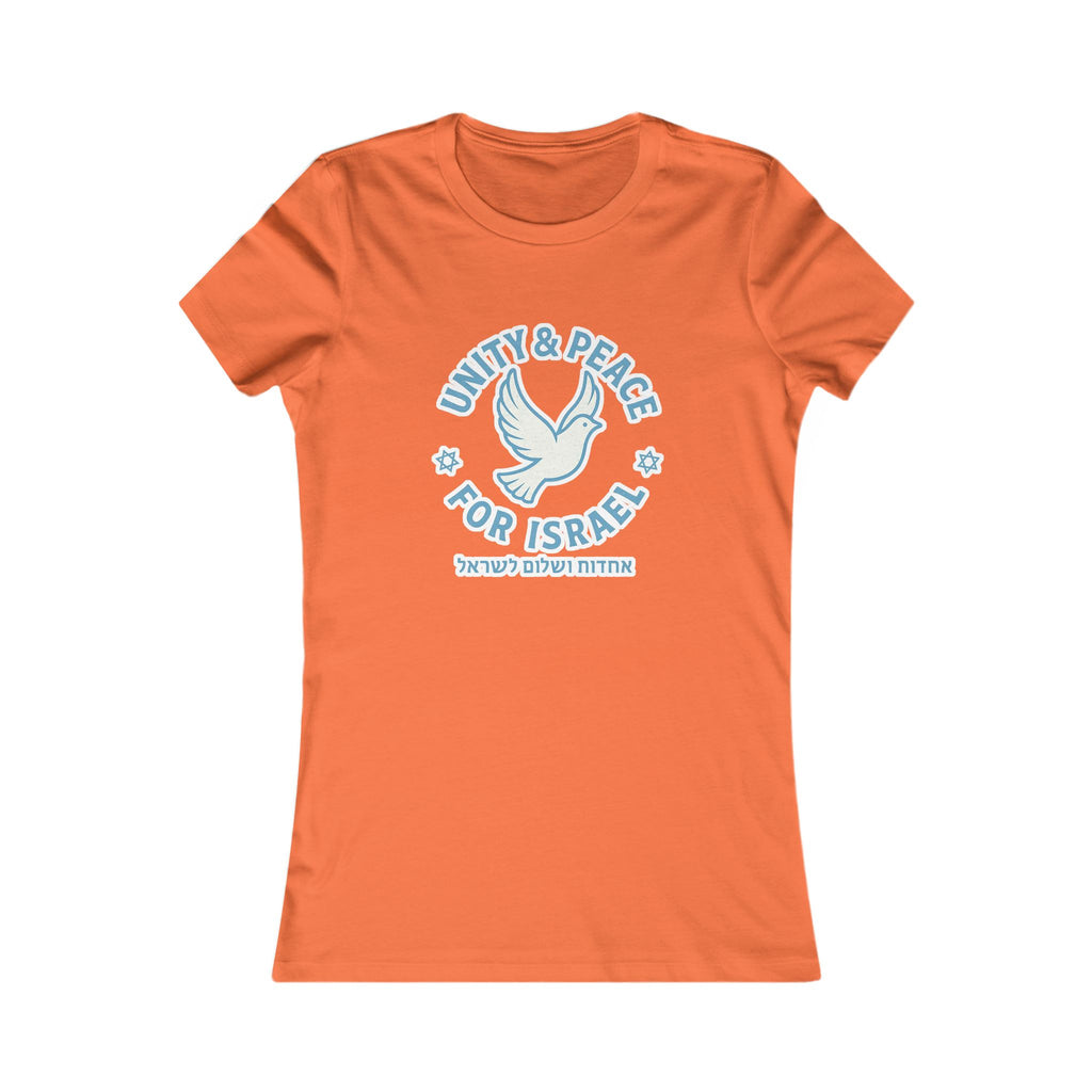 Unity Peace For Israel Women's Favorite Tee - American Zionist