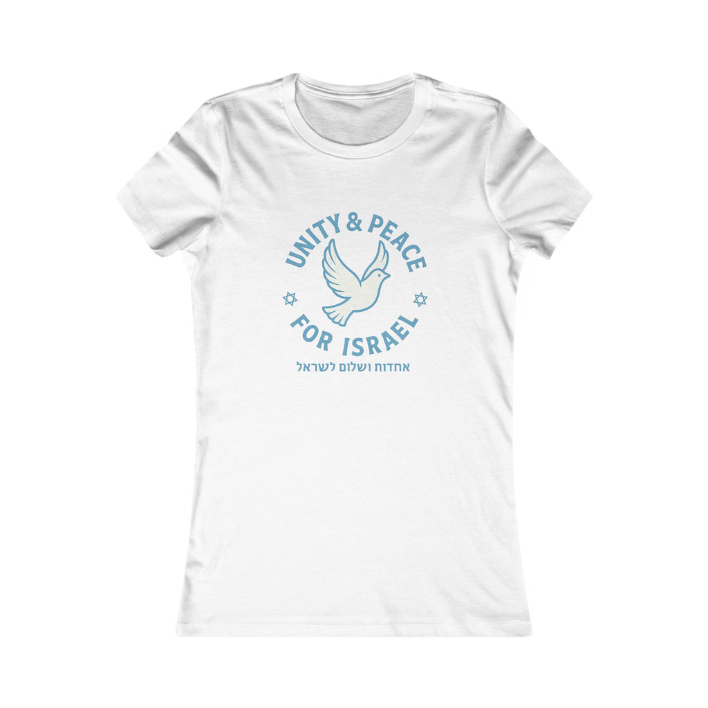 Unity Peace For Israel Women's Favorite Tee - American Zionist